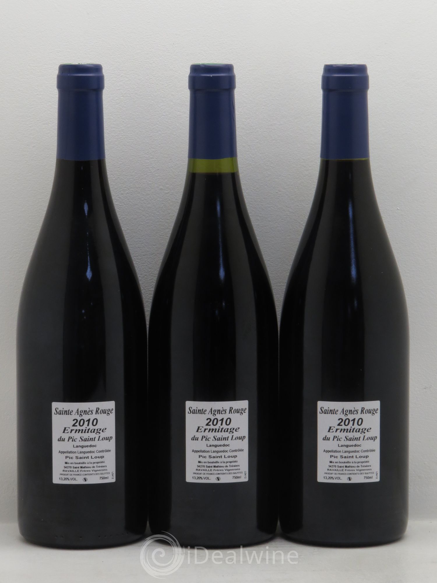 Coteaux du Languedoc Pic Saint-Loup Ermitage du Pic Saint-Loup Cuvée Sainte Agnès 2010 - Posten von 3 Flaschen - 1