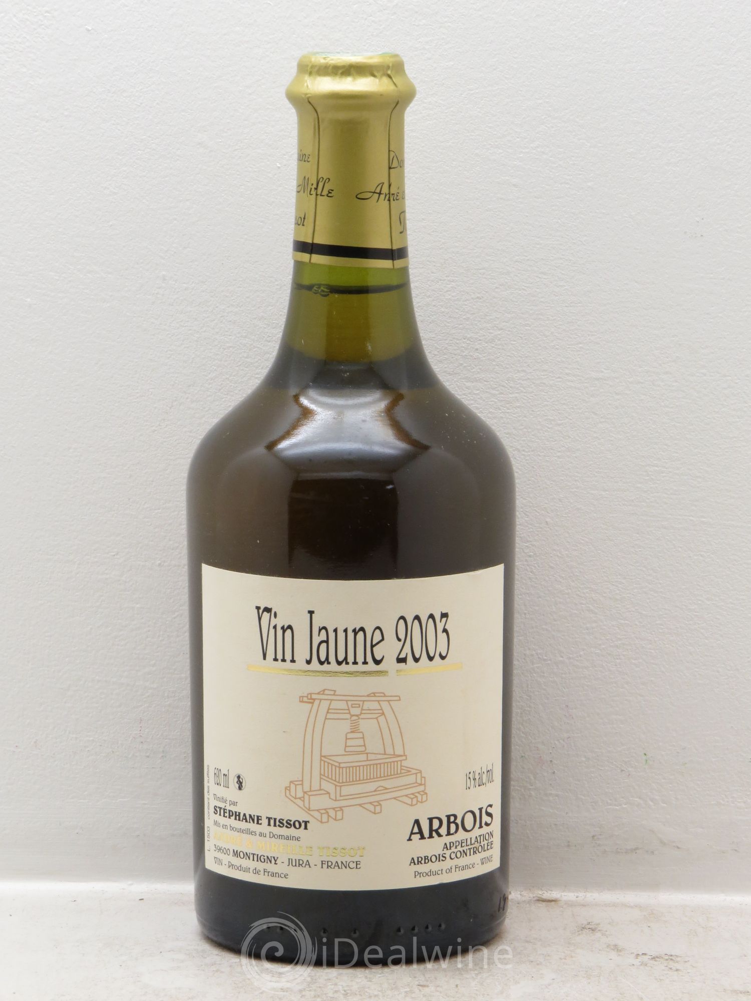 Arbois Vin Jaune Tissot 2003 - Lot de 1 bouteille - 0