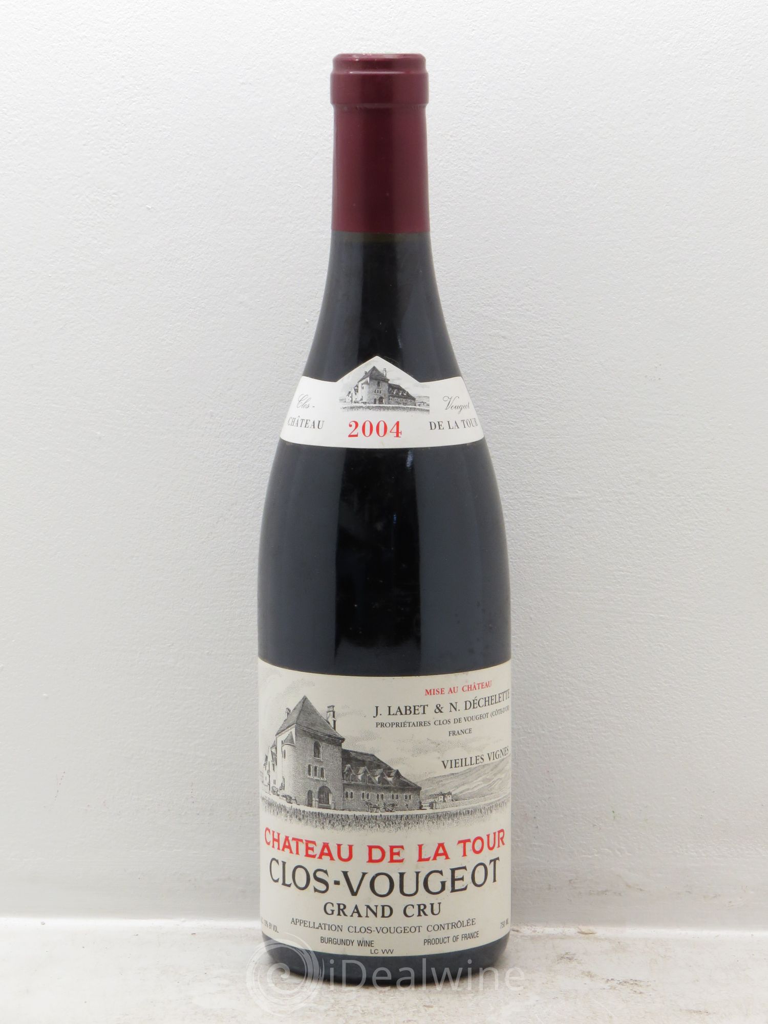 Clos de Vougeot Grand Cru Vieilles Vignes Château de La Tour 2004 - Lot de 1 bouteille - 0