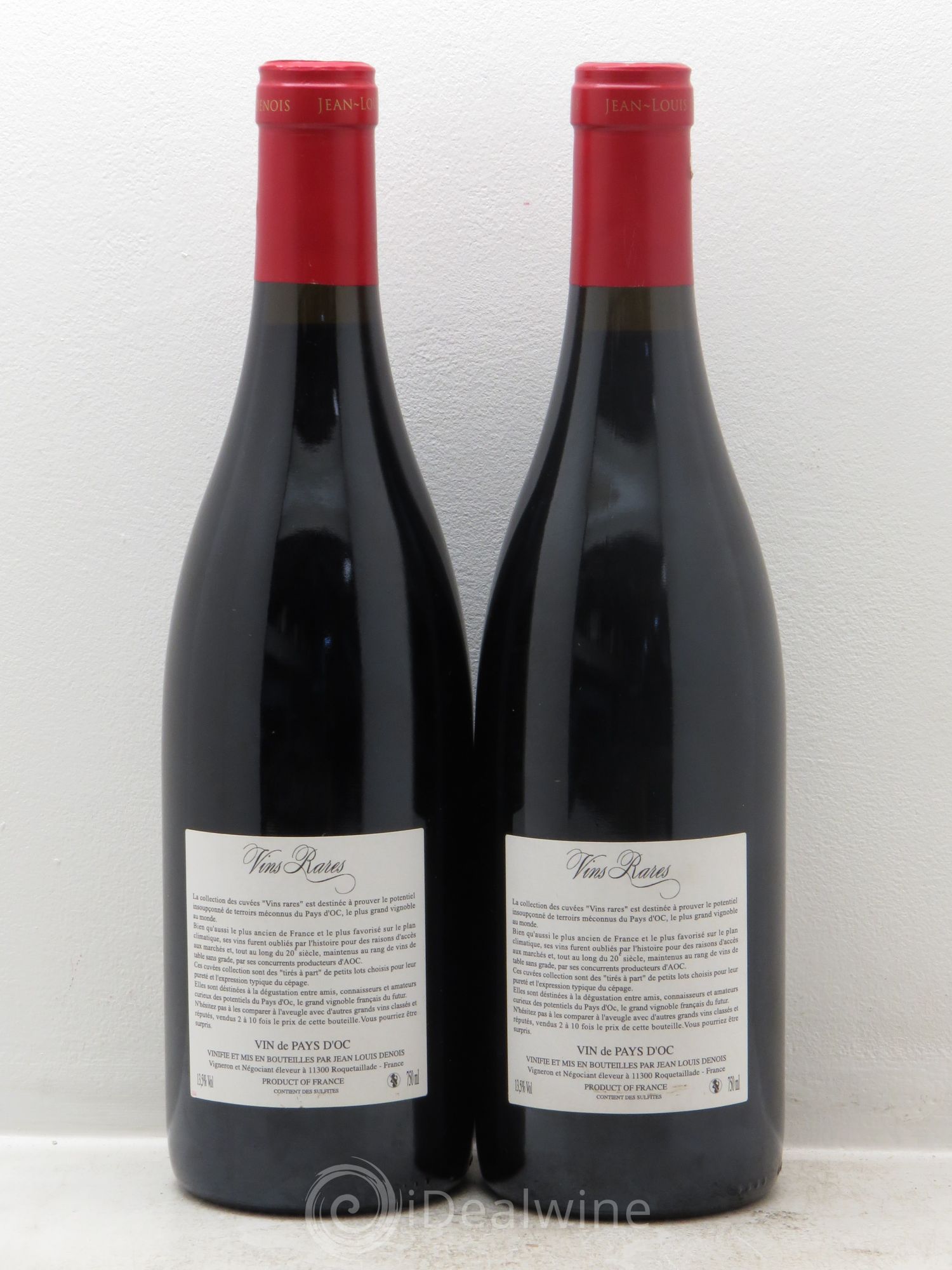 Divers Jean Louis Denois Collection Vins Rares Hautes terrasses Carignan 2004 - Posten von 2 Flaschen - 1
