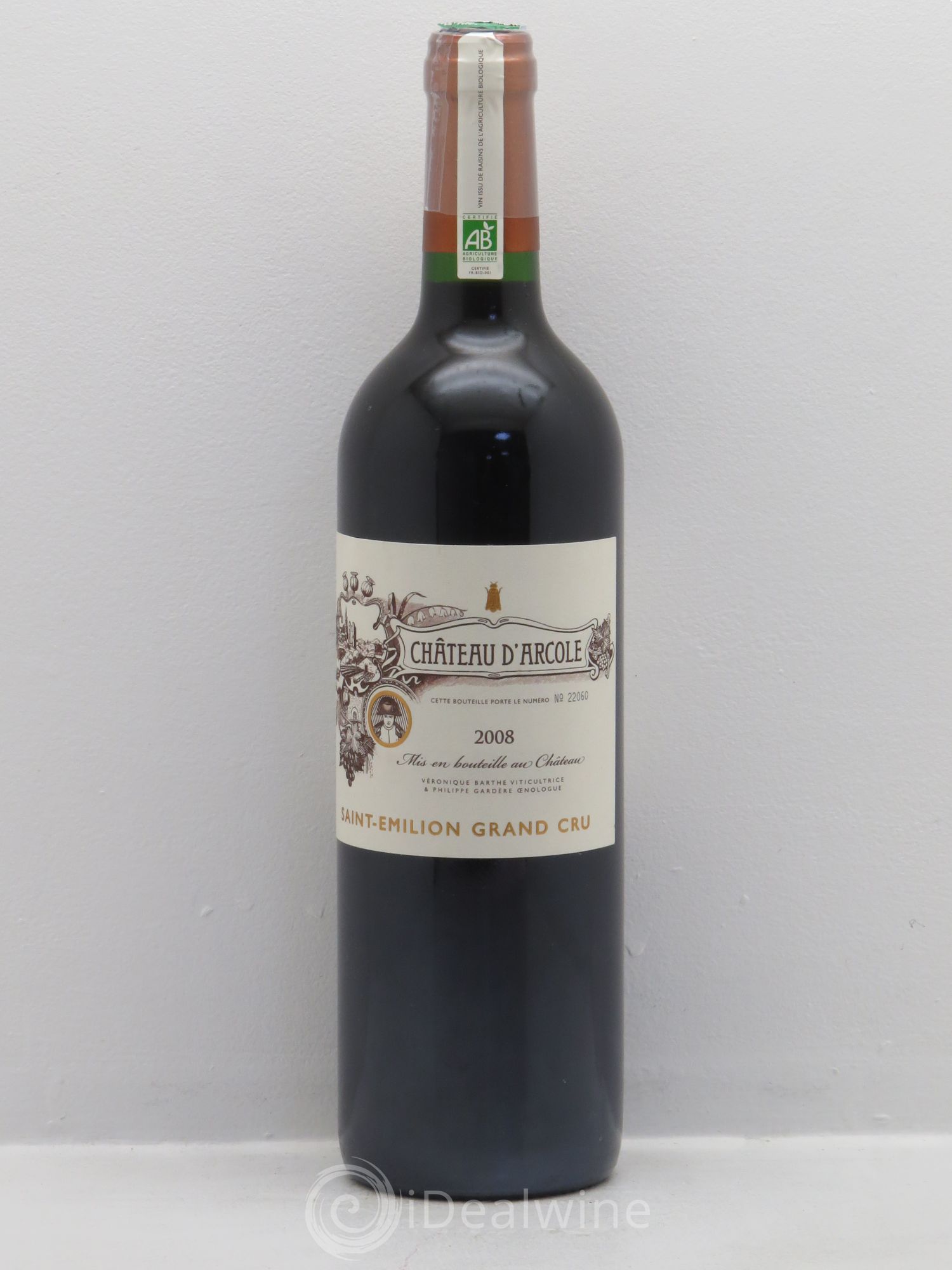 Saint-Émilion Château d'Arcole (sans prix de réserve) 2008 - Posten von 1 Flasche - 0