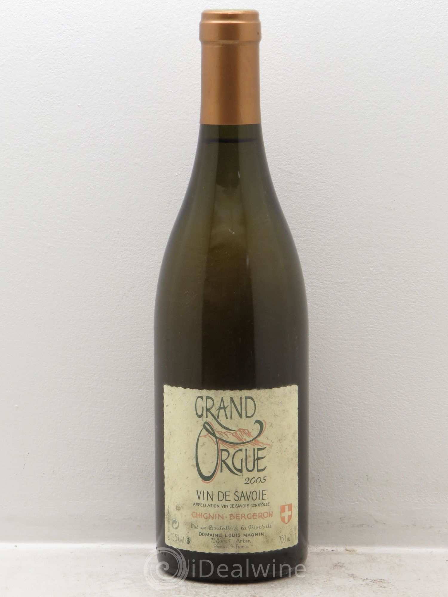 Vin de Savoie Grand Orgue Chignin Bergeron Louis Magnin (sans prix de réserve) 2005 - Posten von 1 Flasche - 0