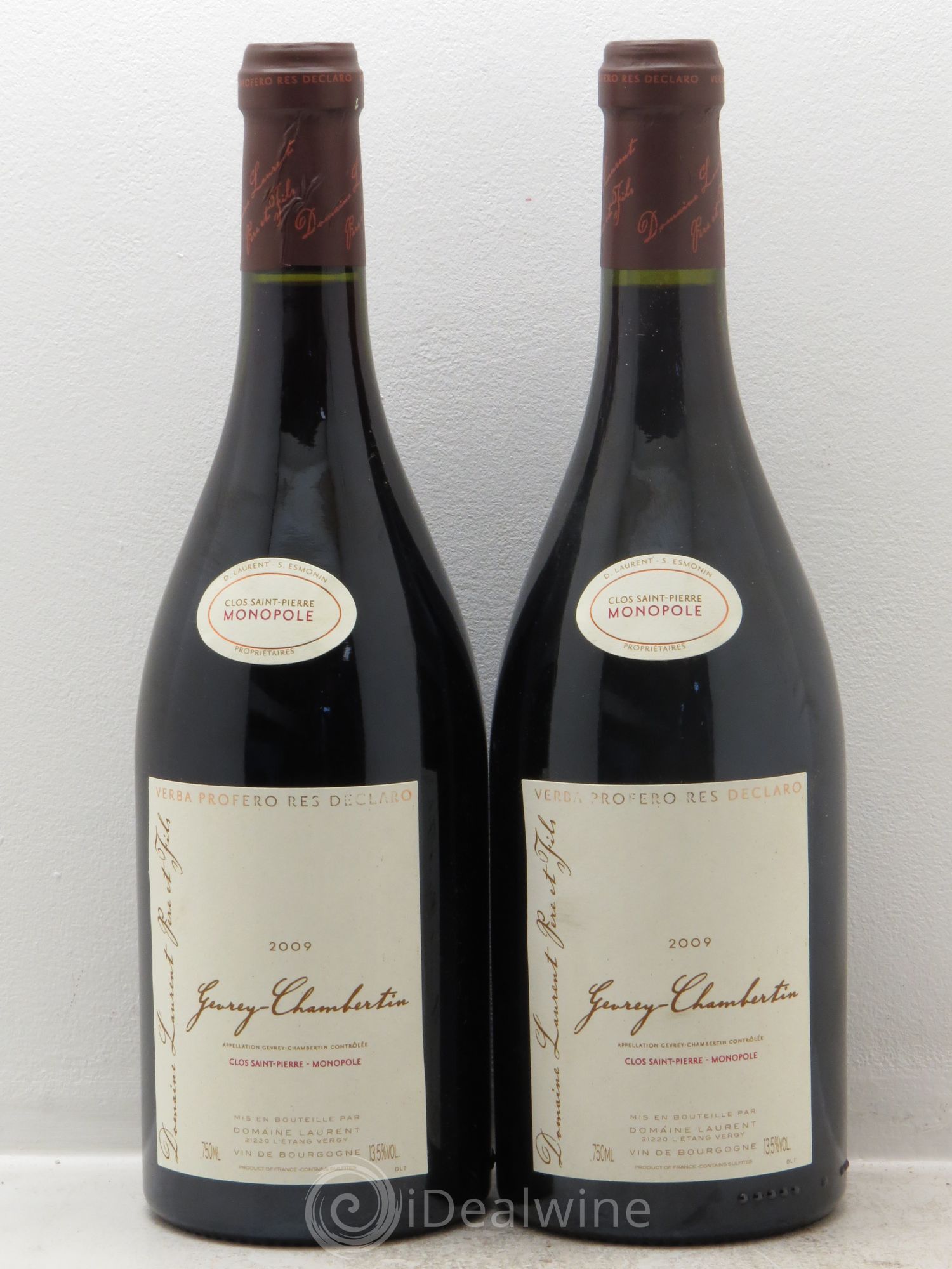 Gevrey-Chambertin Dominique Laurent Clos Saint Pierre 2009 - Lot de 2 bouteilles - 0