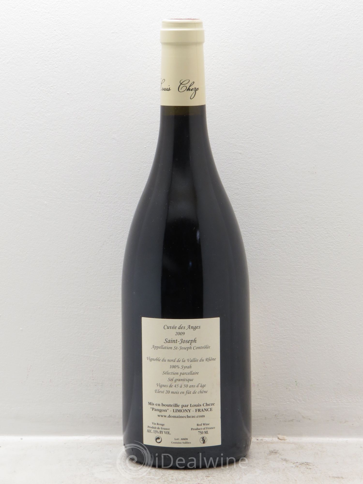Saint-Joseph Anges Louis Chèze 2009 - Lot de 1 bouteille - 1