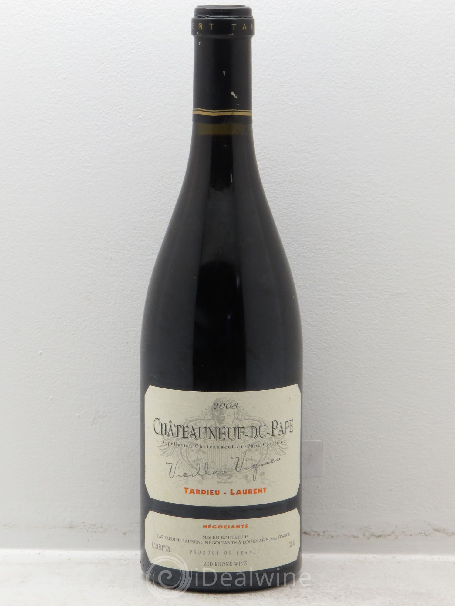 Châteauneuf-du-Pape Tardieu-Laurent Vieilles vignes Famille Tardieu 2003 - Lot de 1 bouteille - 0
