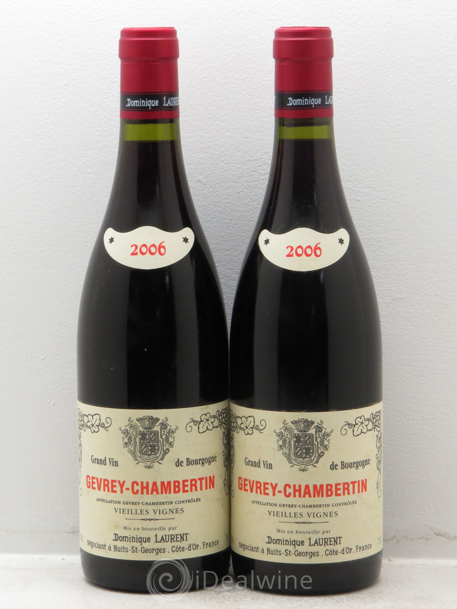 Gevrey-Chambertin Vieilles vignes Dominique Laurent 2006 - Lot de 2 bouteilles - 0