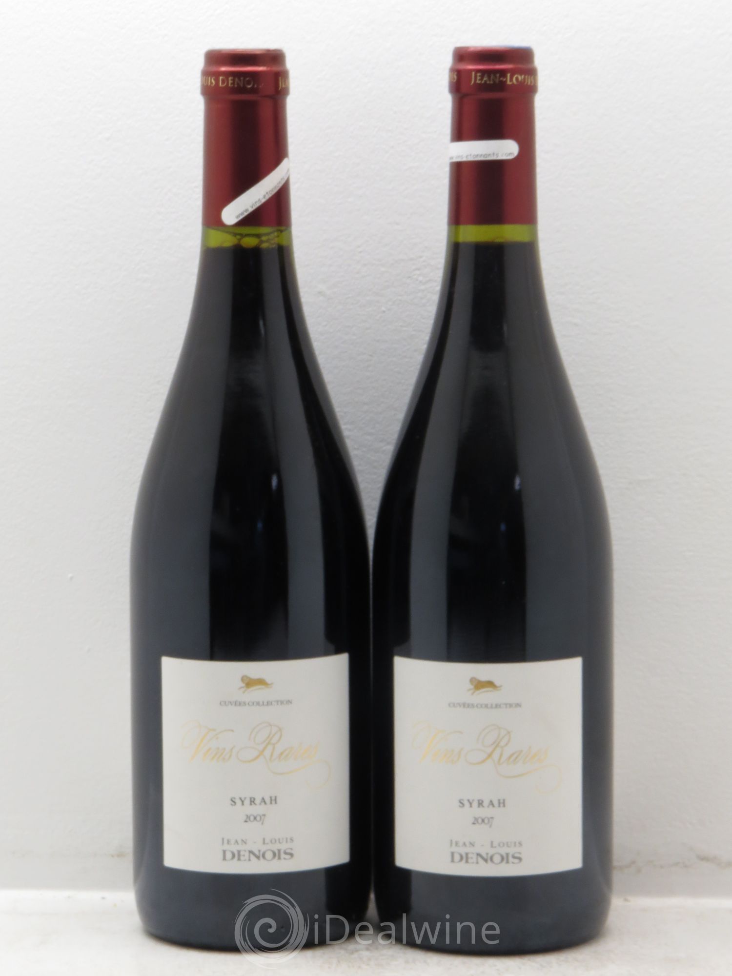 Pays d'Oc Syrah- Jean-Louis Denois -Vins rares (sans prix de réserve) 2007 - Posten von 2 Flaschen - 0