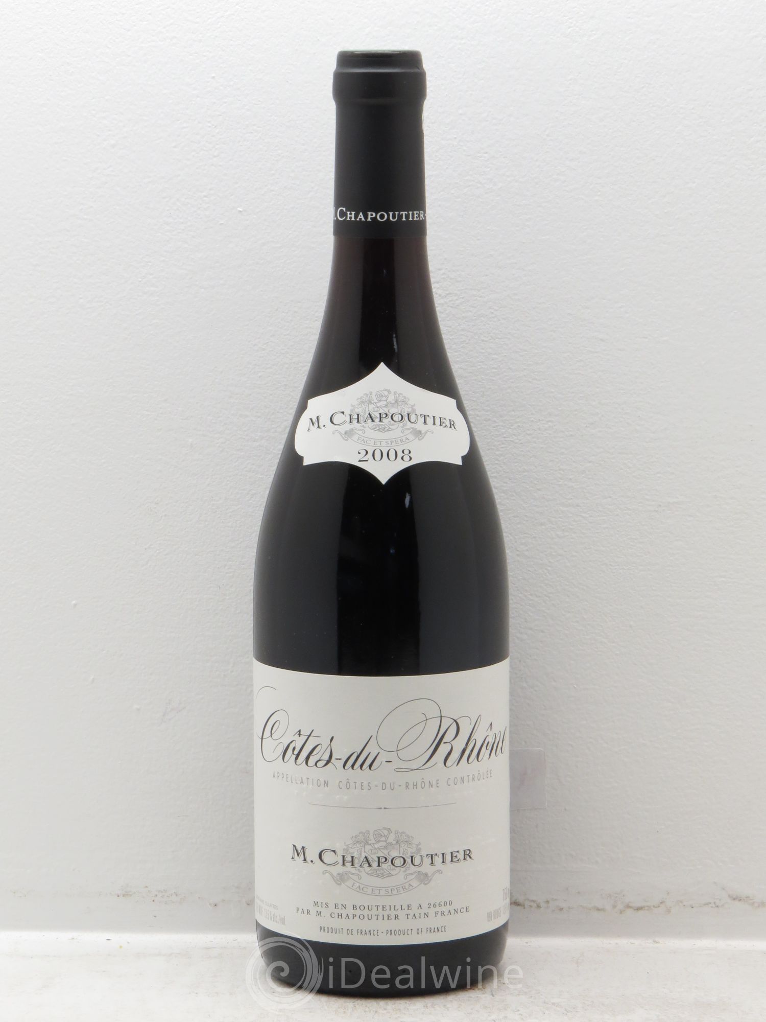Côtes-du-Rhône (sans prix de réserve) Chapoutier 2008 - Posten von 1 Flasche - 0