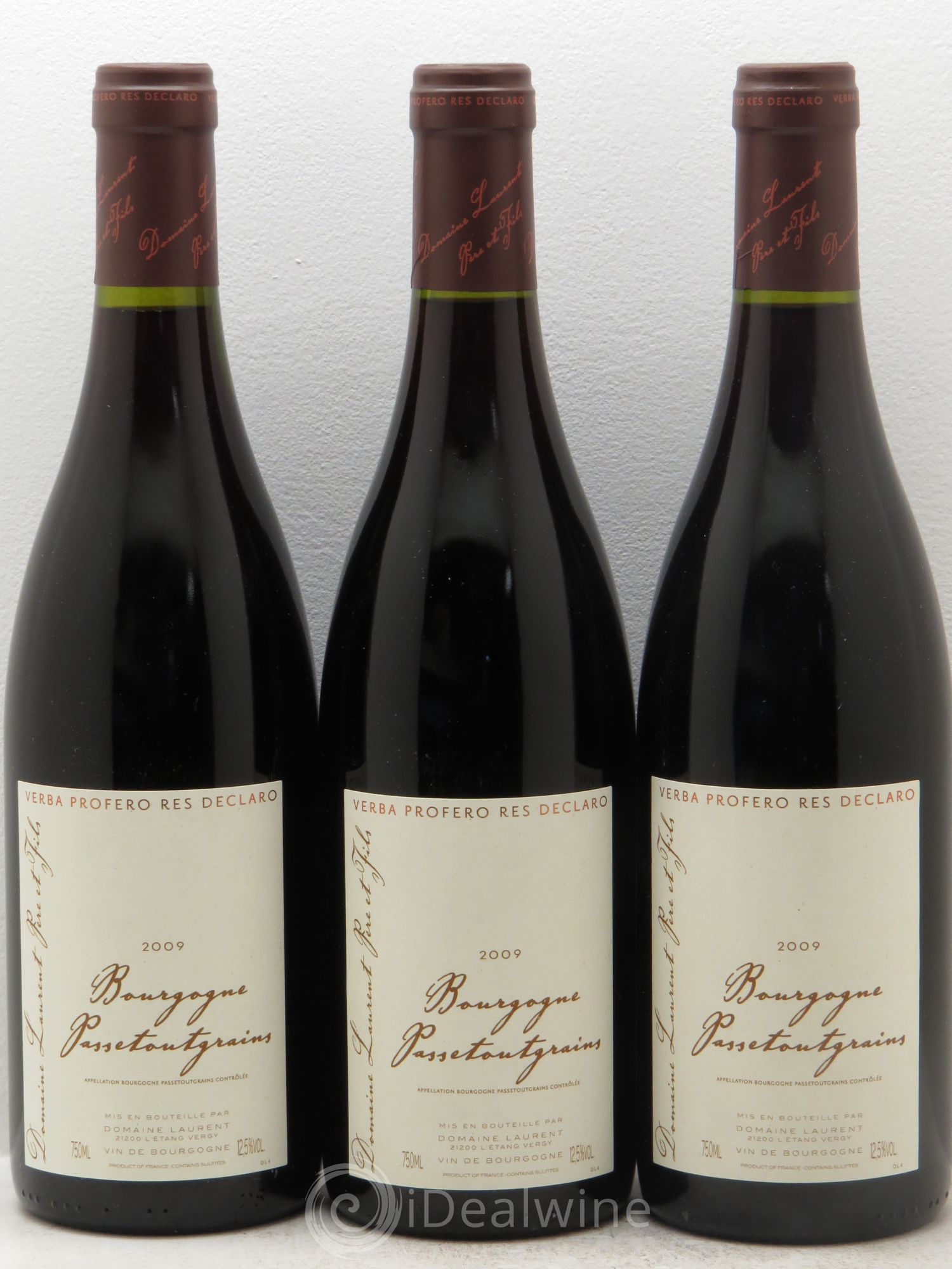 Bourgogne (sans prix de réserve) Passetoutgrains -Domaine Dominique Laurent 2009 - Posten von 3 Flaschen - 0