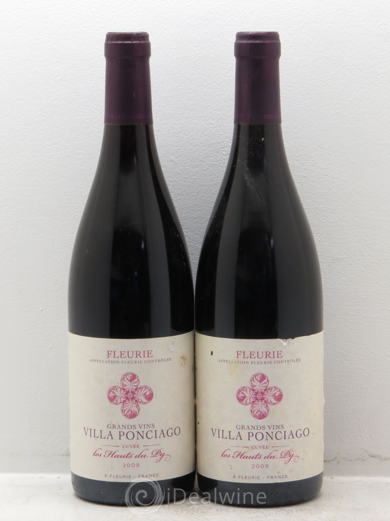 Fleurie La Salomine (anciennement Les Hauts du Py) Château de Poncié (anciennement Villa Ponciago) 2009 - Lot de 2 bouteilles - 0