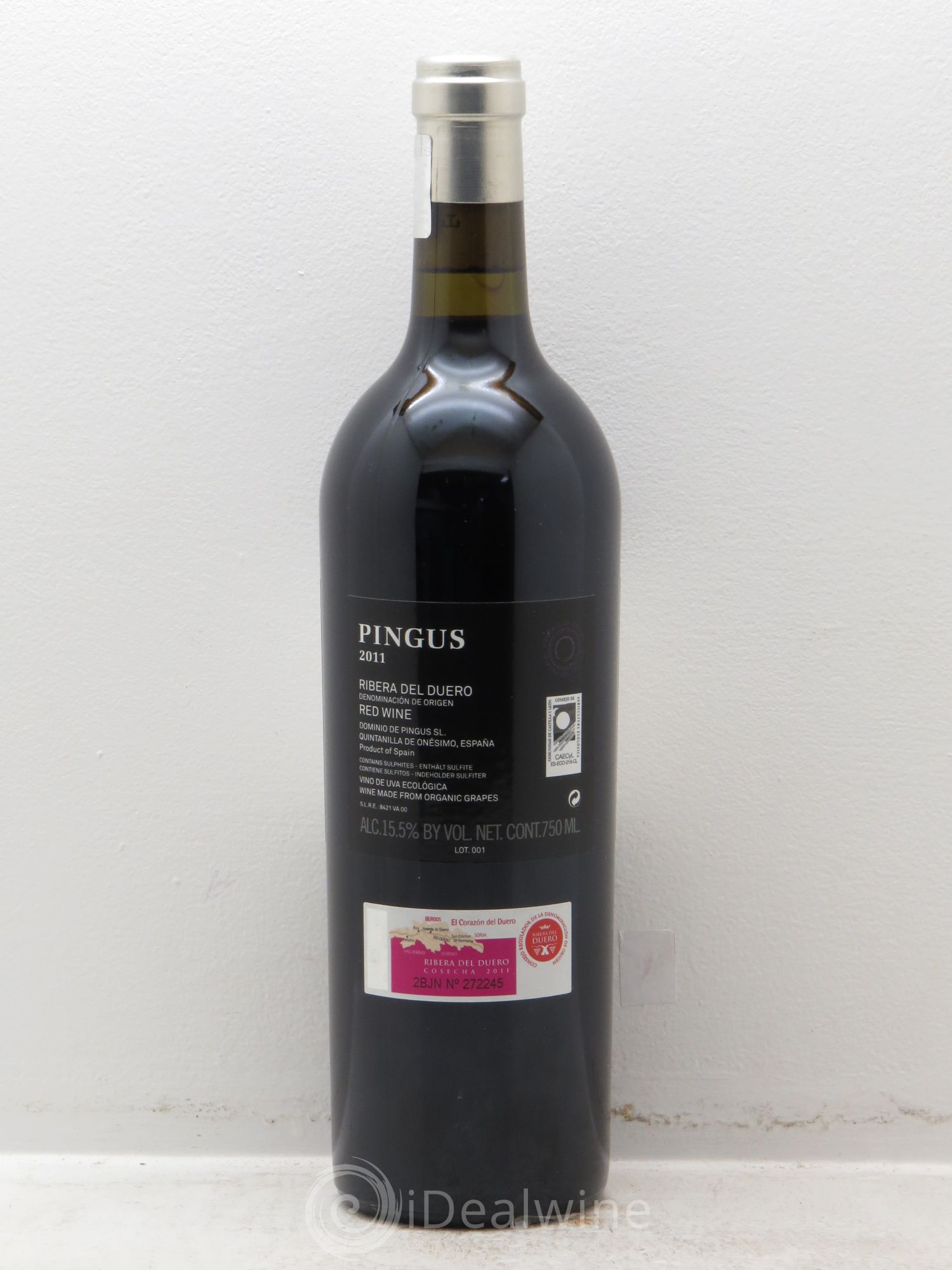 Ribera Del Duero Pingus Dominio de Pingus - Peter Sisseck 2011 - Lot de 1 bouteille - 1