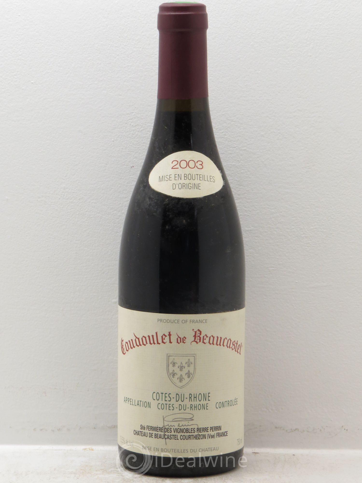 Côtes-du-Rhône Coudoulet de Beaucastel Famille Perrin 2003 - Lot de 1 bouteille - 0