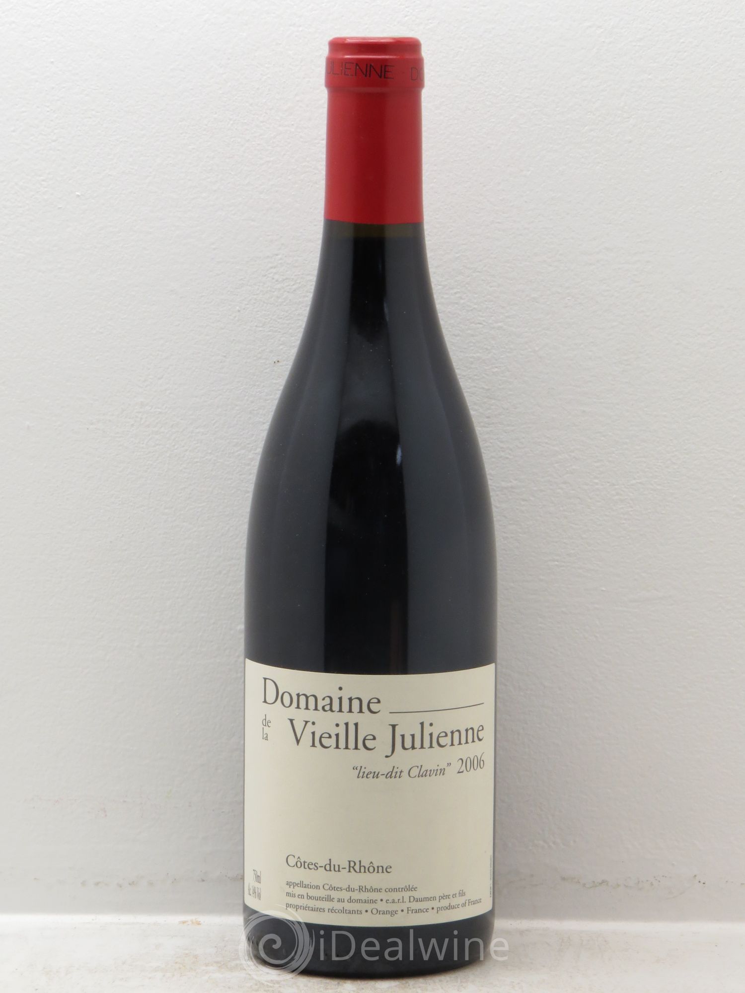 Côtes-du-Rhône Vieille Julienne (Domaine de la) Lieu-dit Clavin Jean-Paul Daumen 2006 - Lot de 1 bouteille - 0