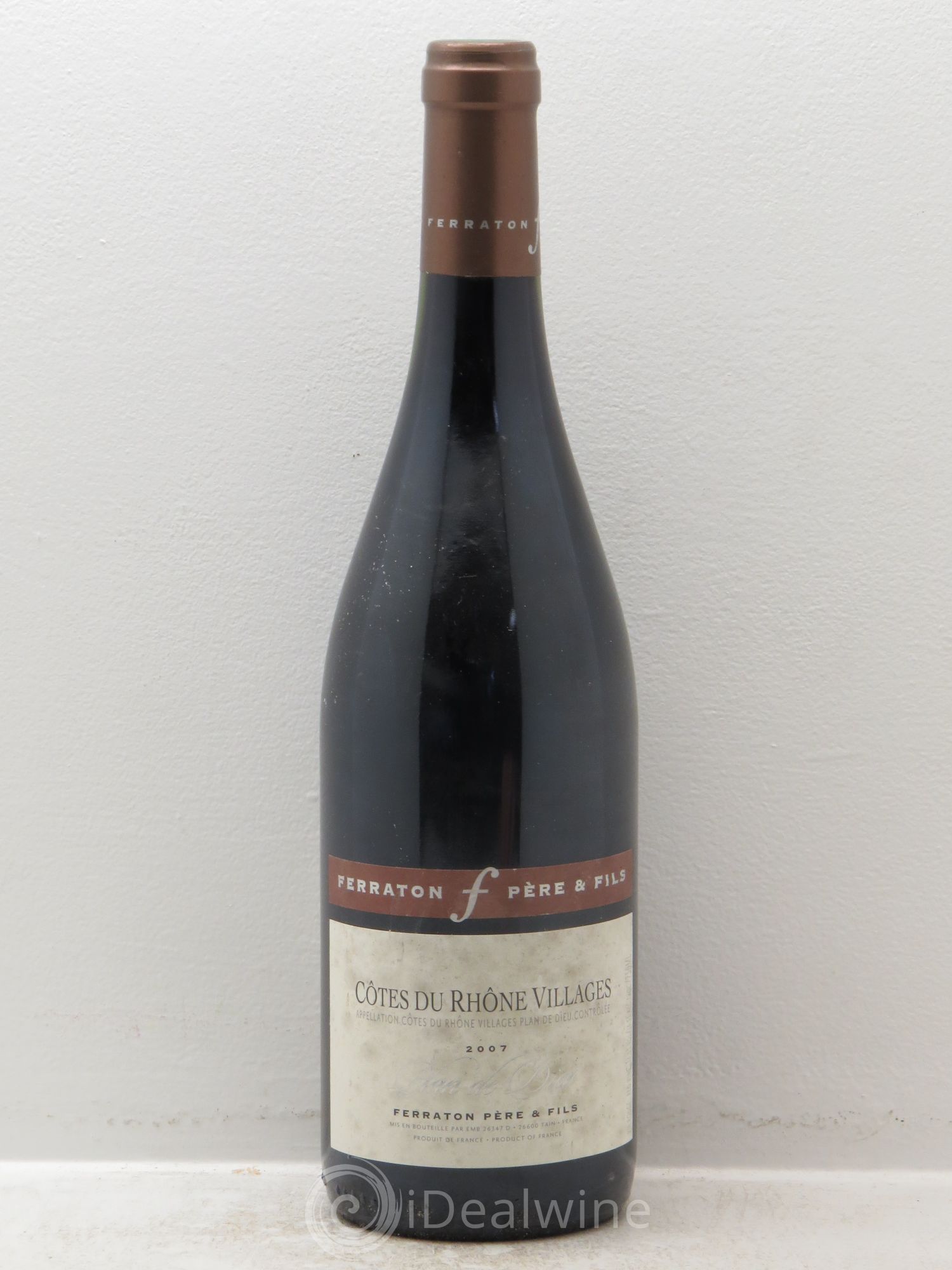 Côtes-du-Rhône Villages -Plan de Dieu -Domaine Ferranton père et fils 2007 - Posten von 1 Flasche - 0
