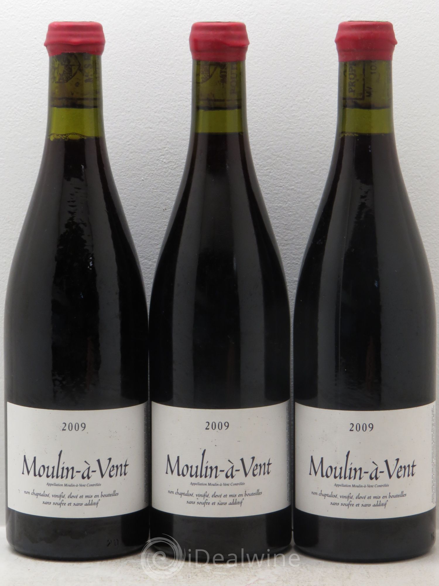 Moulin-à-Vent Domaine des Côtes de la Molière 2009 - Posten von 3 Flaschen - 0