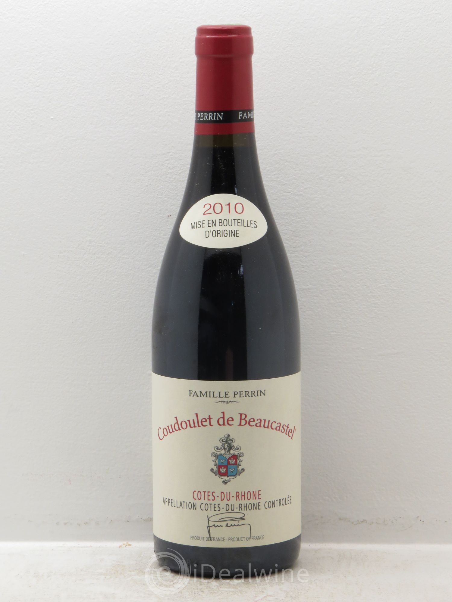 Côtes-du-Rhône Coudoulet de Beaucastel Famille Perrin 2010 - Lot de 1 bouteille - 0