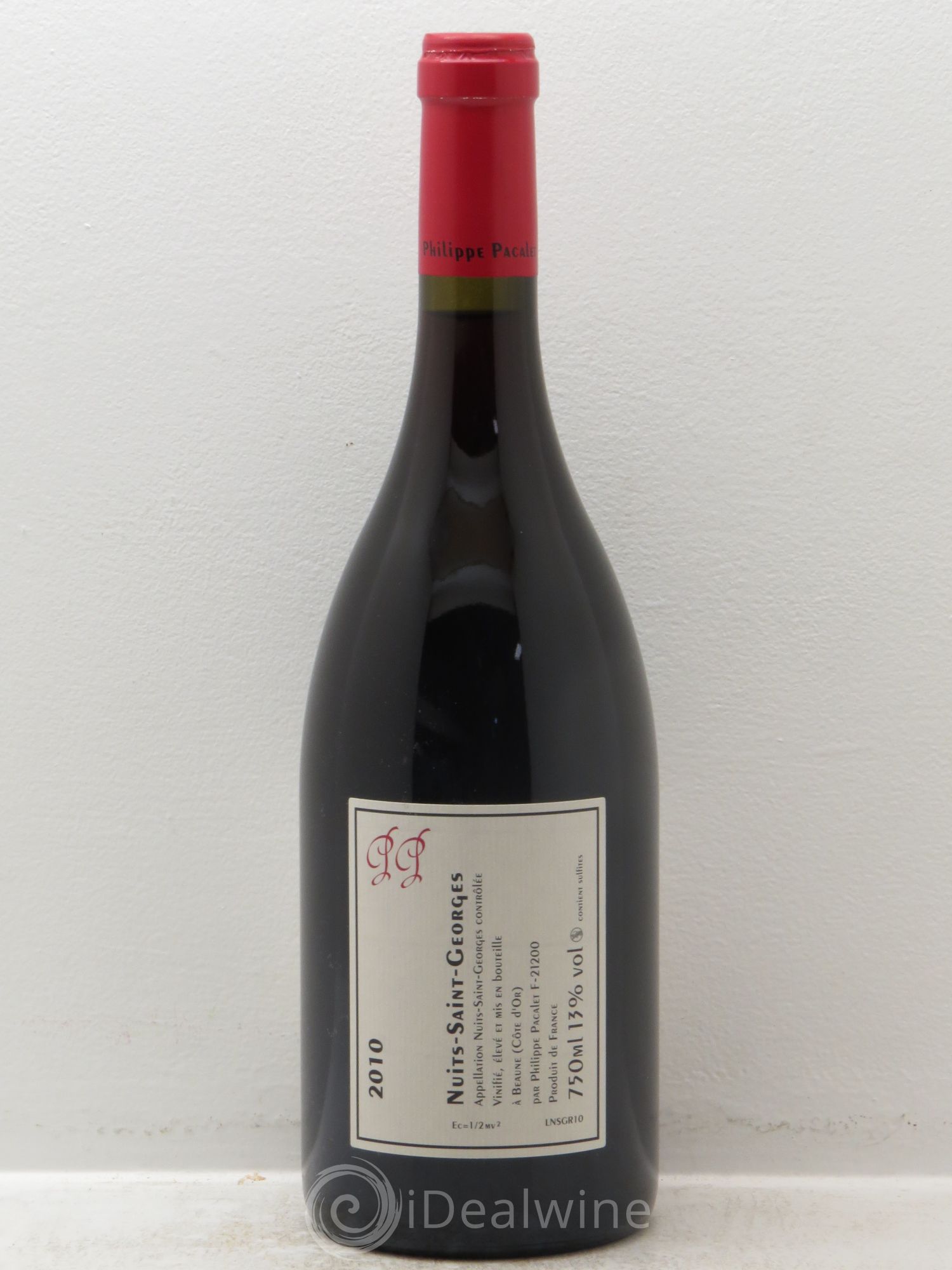 Nuits-Saint-Georges Philippe Pacalet 2010 - Lot de 1 bouteille - 1