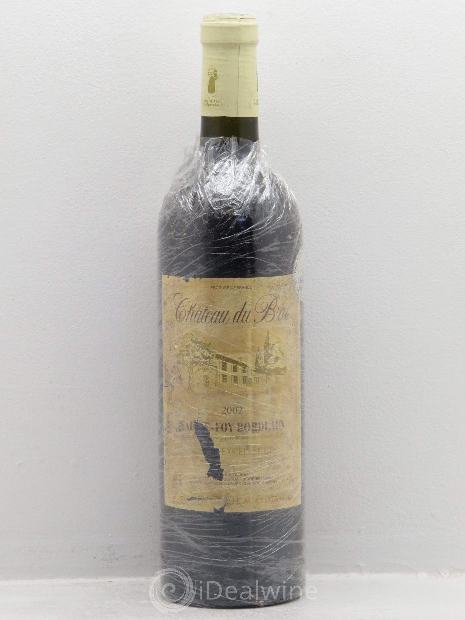 Sainte-Foy-Bordeaux Chateau du Bru Cuvée Excellence 2002 - Posten von 6 Flaschen - 0