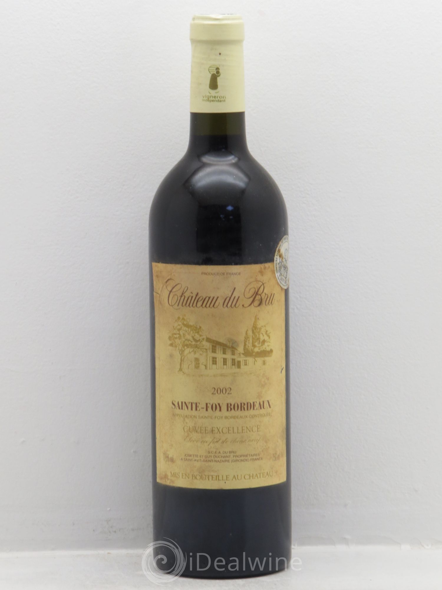 Sainte-Foy-Bordeaux Chateau du Bru Cuvée Excellence 2002 - Posten von 1 Flasche - 0