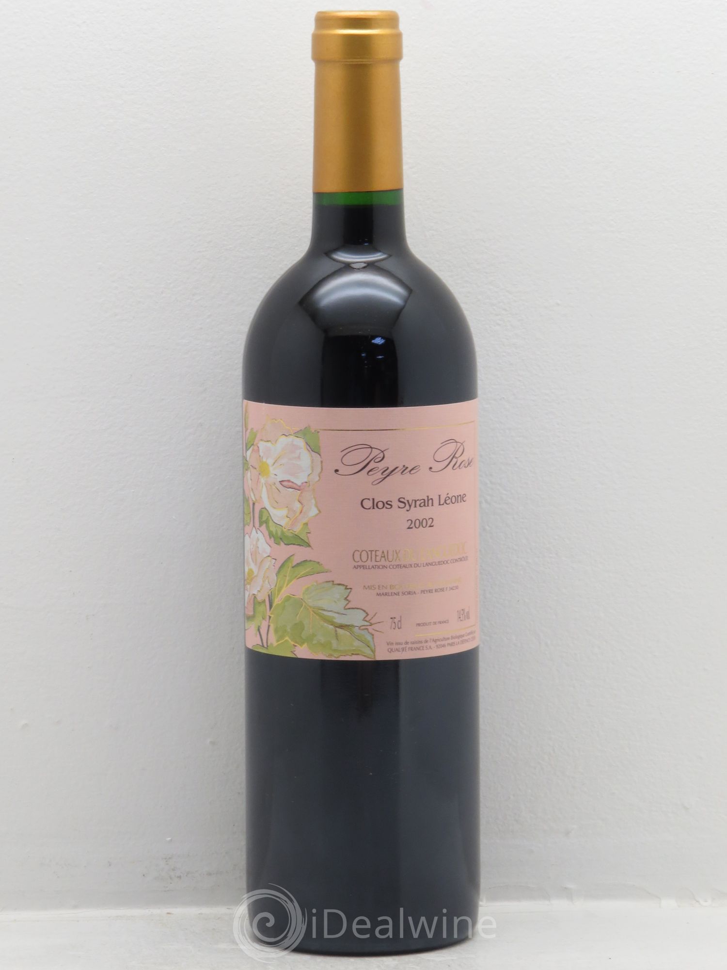 Coteaux du Languedoc Domaine Peyre Rose Belle Léone (anciennement Syrah Léone) Marlène Soria 2002 - Lot de 1 bouteille - 0