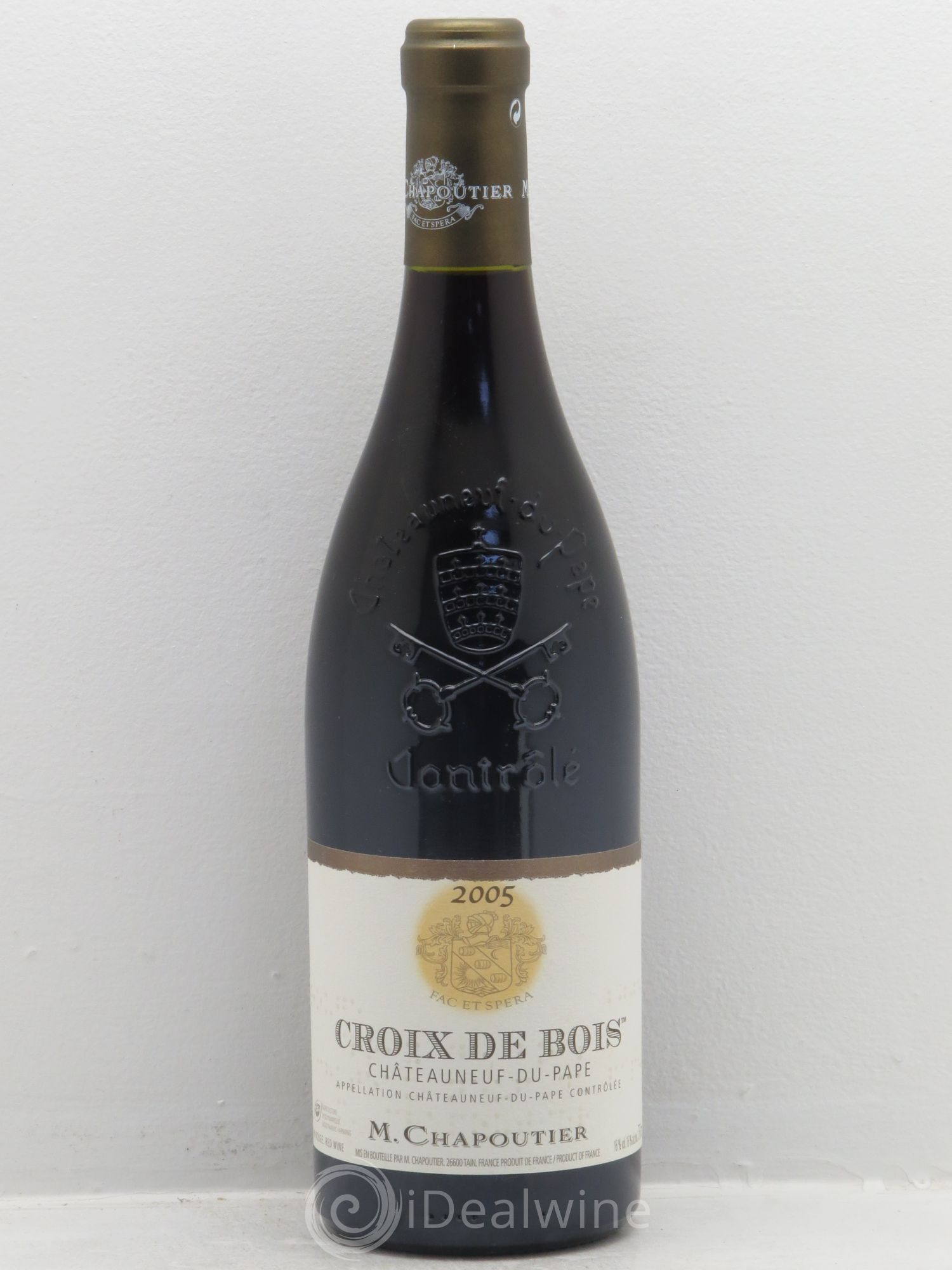 Châteauneuf-du-Pape Croix de Bois Chapoutier 2005 - Lot de 1 bouteille - 0