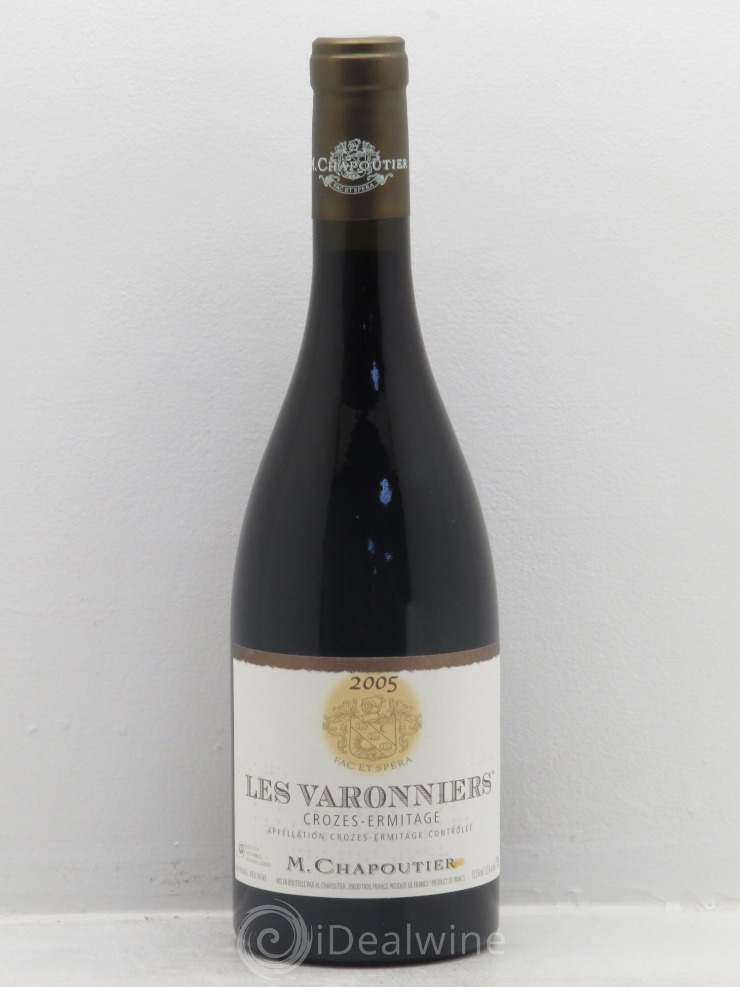 Crozes-Hermitage Les Varonniers Chapoutier 2005 - Lot de 1 bouteille - 0