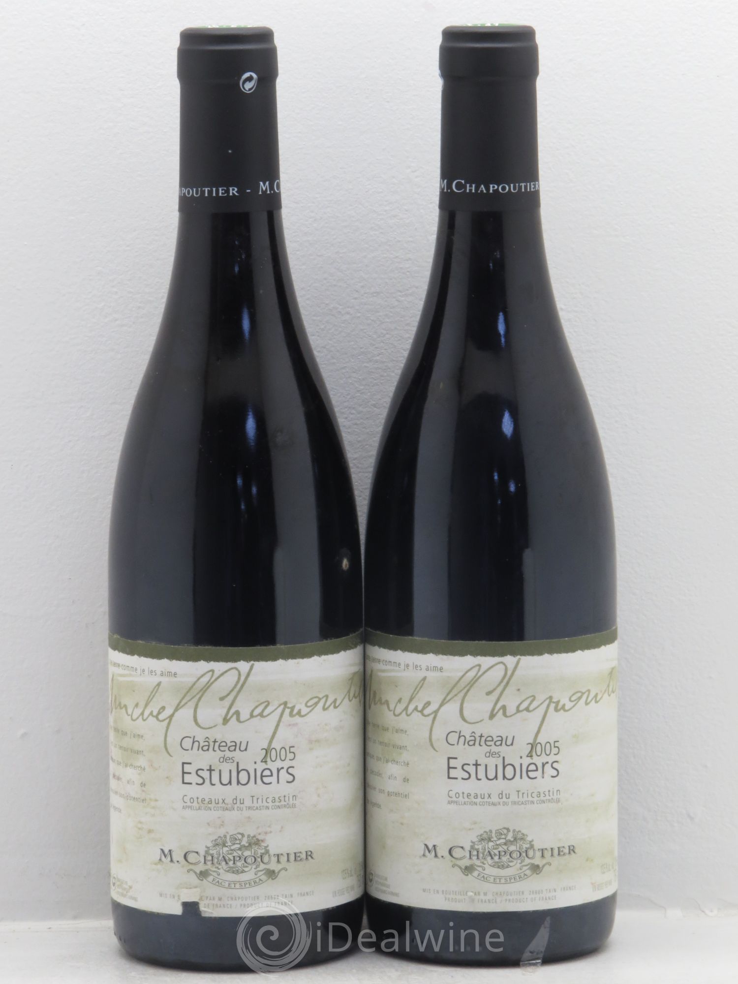 Rhône Coteaux du Tricastin Chateau des Estubiers (sans prix de réserve) 2005 - Posten von 2 Flaschen - 0