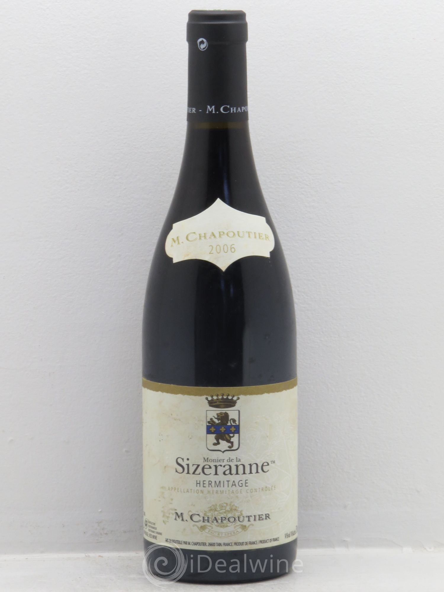 Hermitage Monier de La Sizeranne Chapoutier 2006 - Lot de 1 bouteille - 0