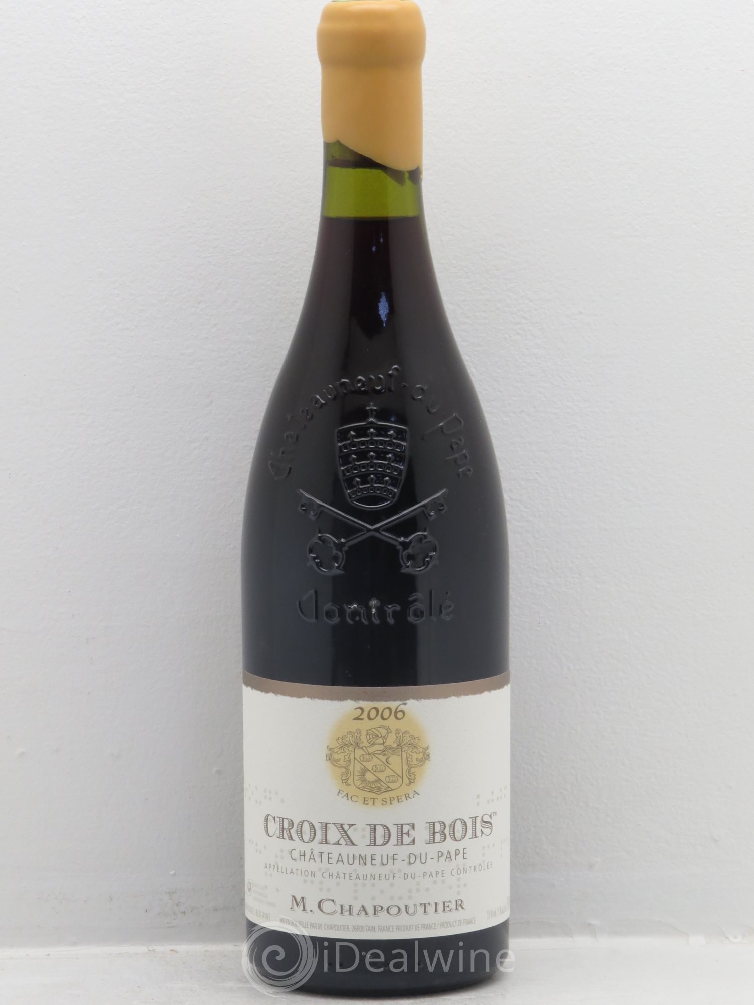 Châteauneuf-du-Pape Croix de Bois Chapoutier 2006 - Lot de 1 bouteille - 0
