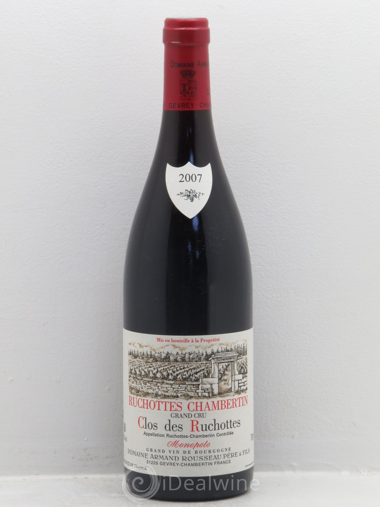 Ruchottes-Chambertin Grand Cru Clos des Ruchottes Armand Rousseau (Domaine) 2007 - Posten von 1 Flasche - 0
