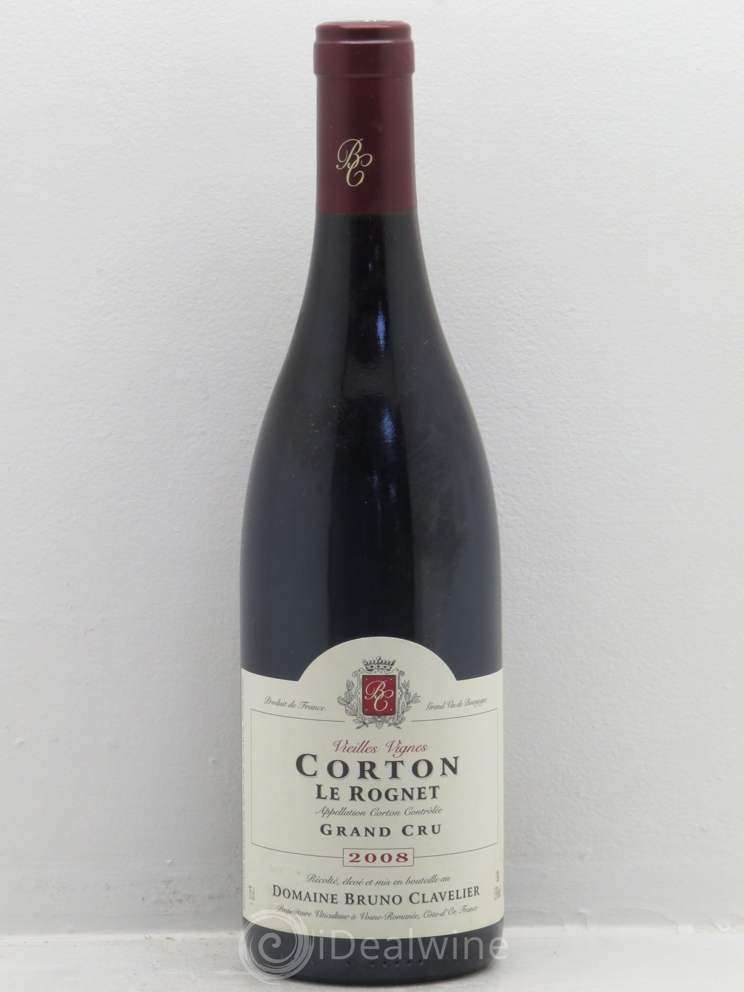 Corton Grand Cru Bruno Clavelier (sans prix de réserve) 2008 - Posten von 1 Flasche - 0