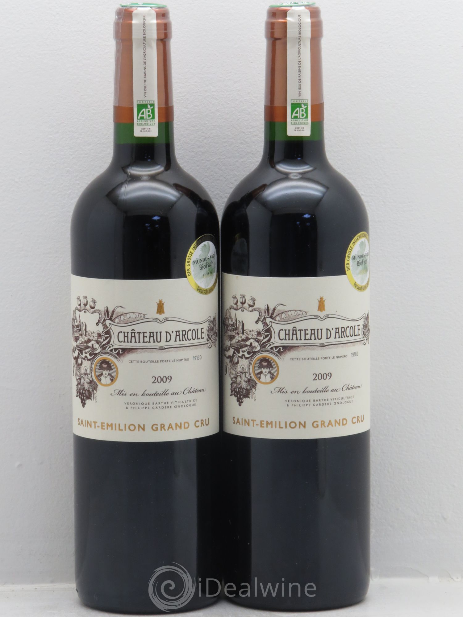 Saint-Émilion Chateau d'Arcole 2009 - Posten von 2 Flaschen - 0