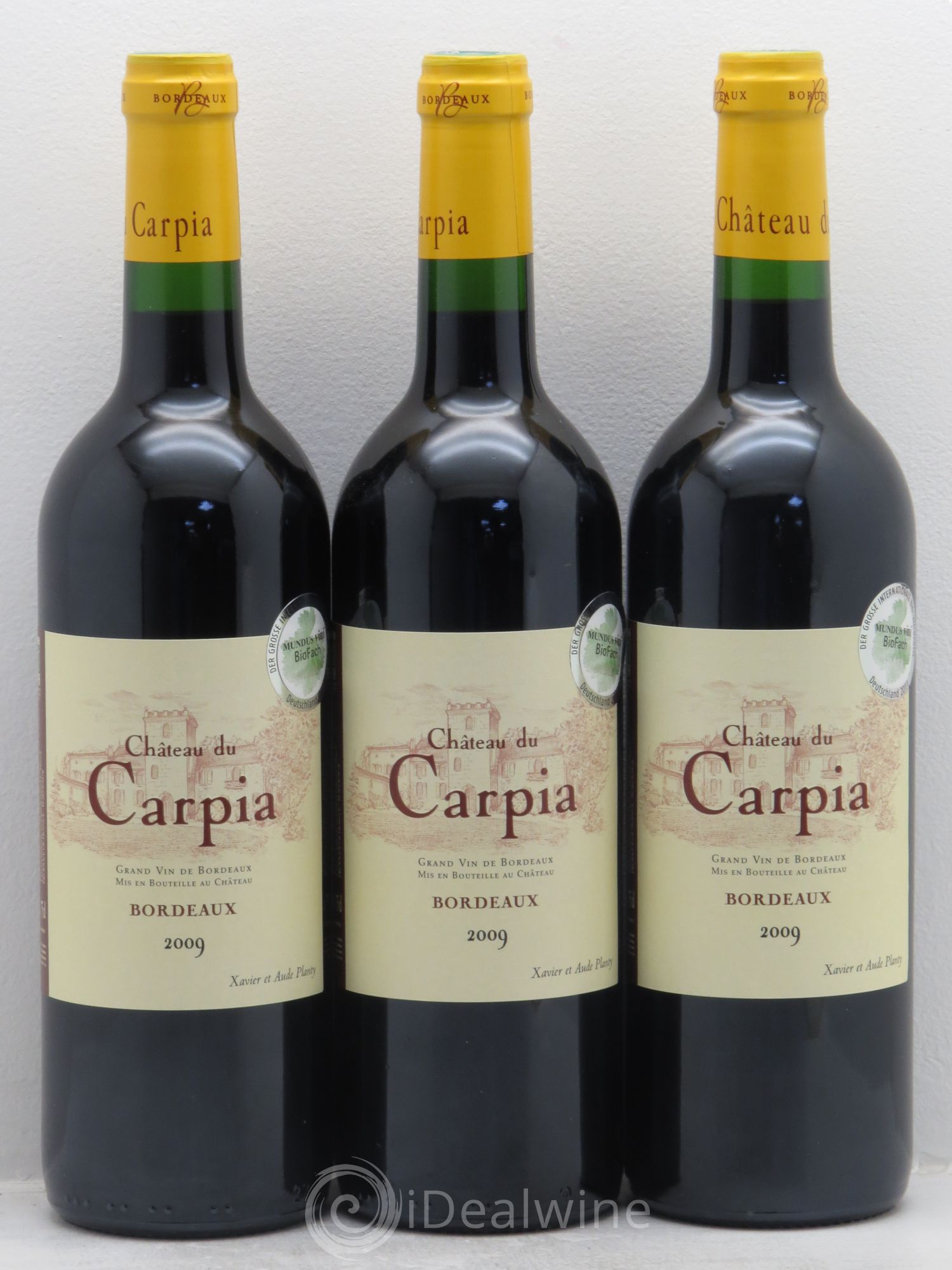 Bordeaux Chateau Carpia 2009 - Lot de 3 bouteilles - 0