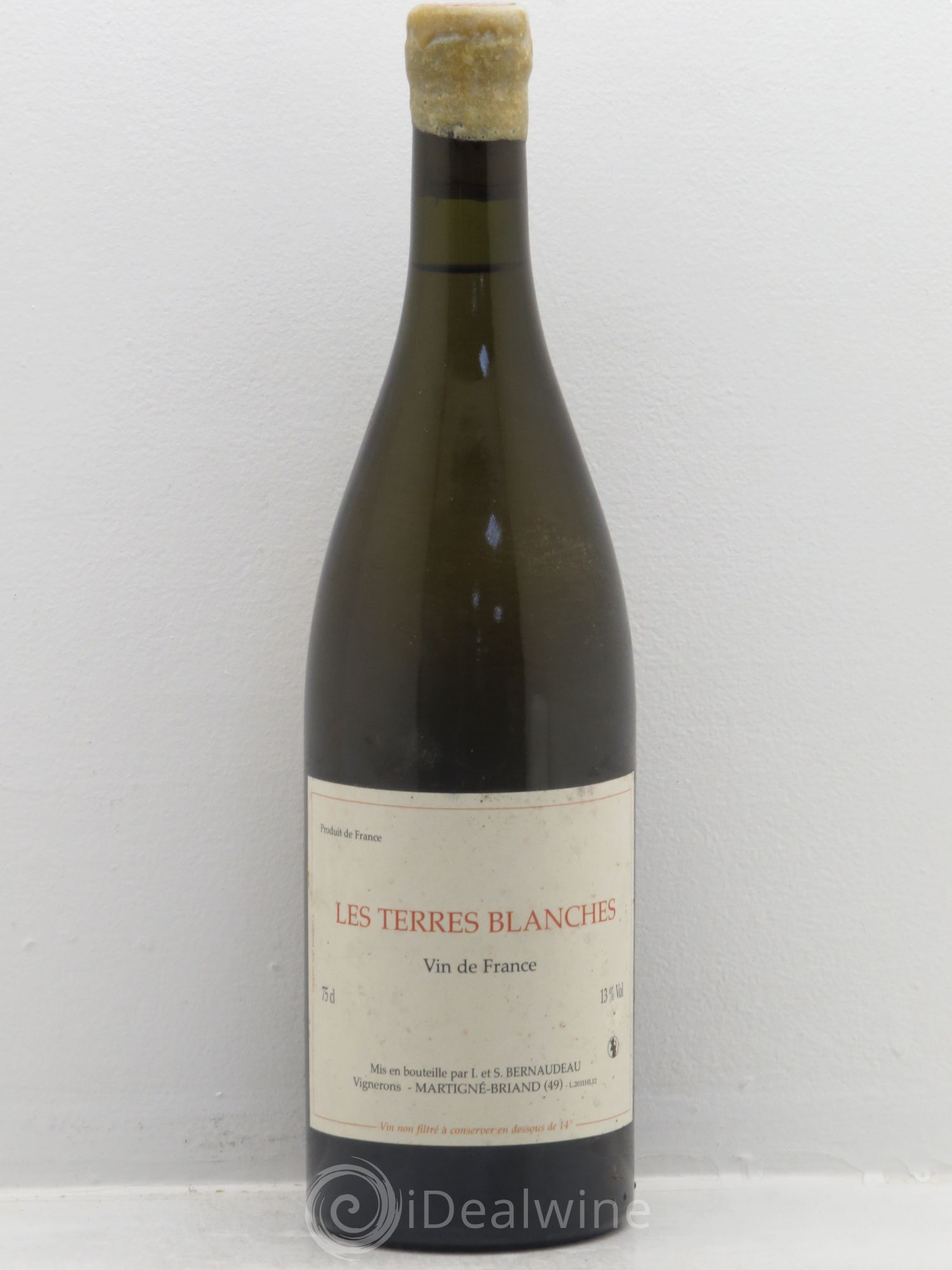 Vin de France Les Terres Blanches Stéphane Bernaudeau 2011 - Lot de 1 bouteille - 0