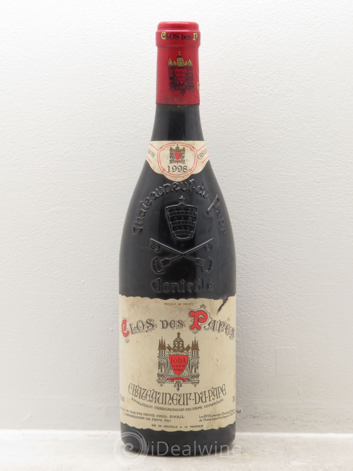 Châteauneuf-du-Pape Clos des Papes - Paul Avril 1998 - Lot de 1 bouteille - 0