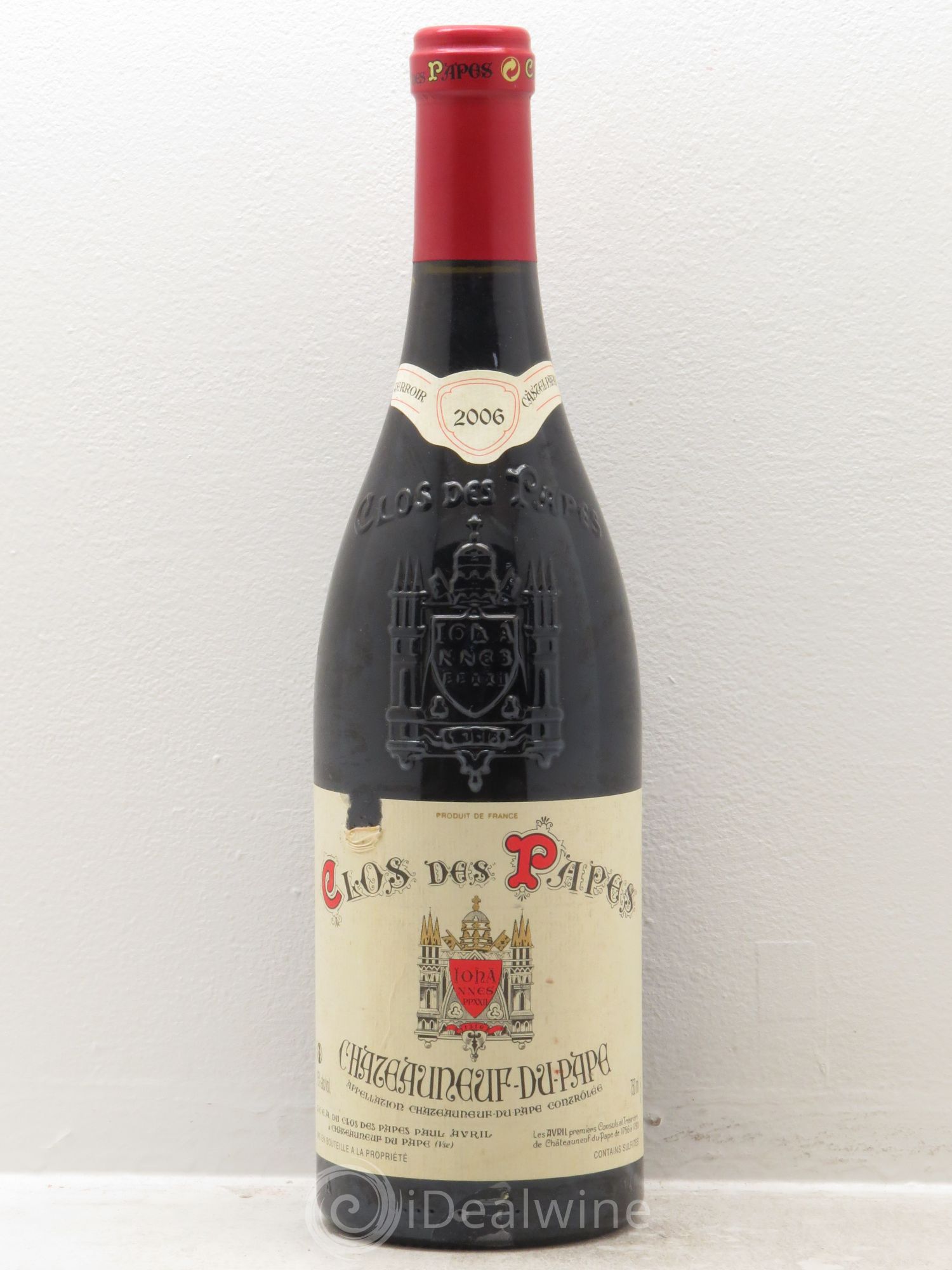 Châteauneuf-du-Pape Clos des Papes - Paul Avril 2006 - Lot de 1 bouteille - 0