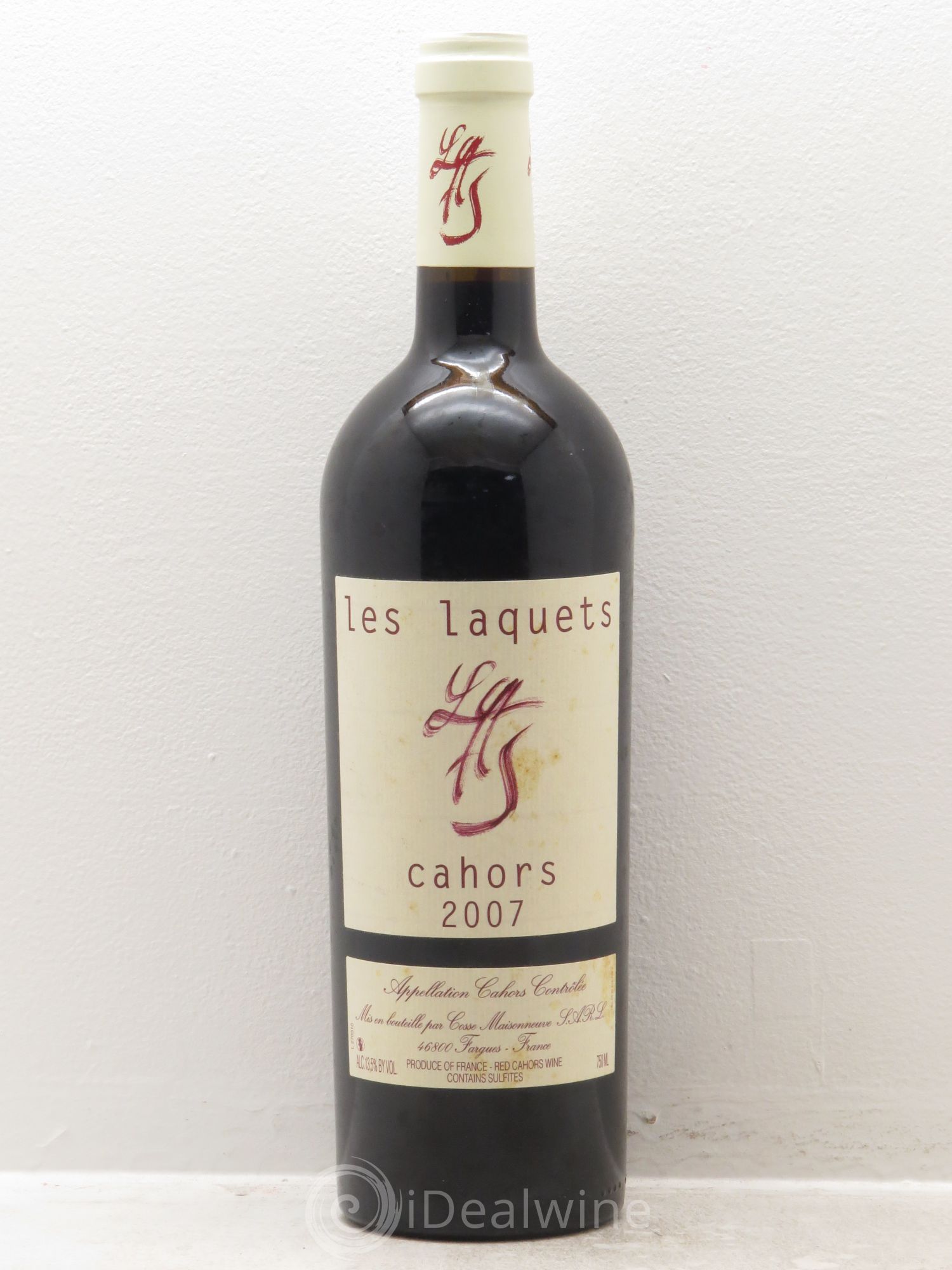 Cahors Les Laquets Cosse-Maisonneuve (Domaine) 2007 - Lot de 1 bouteille - 0