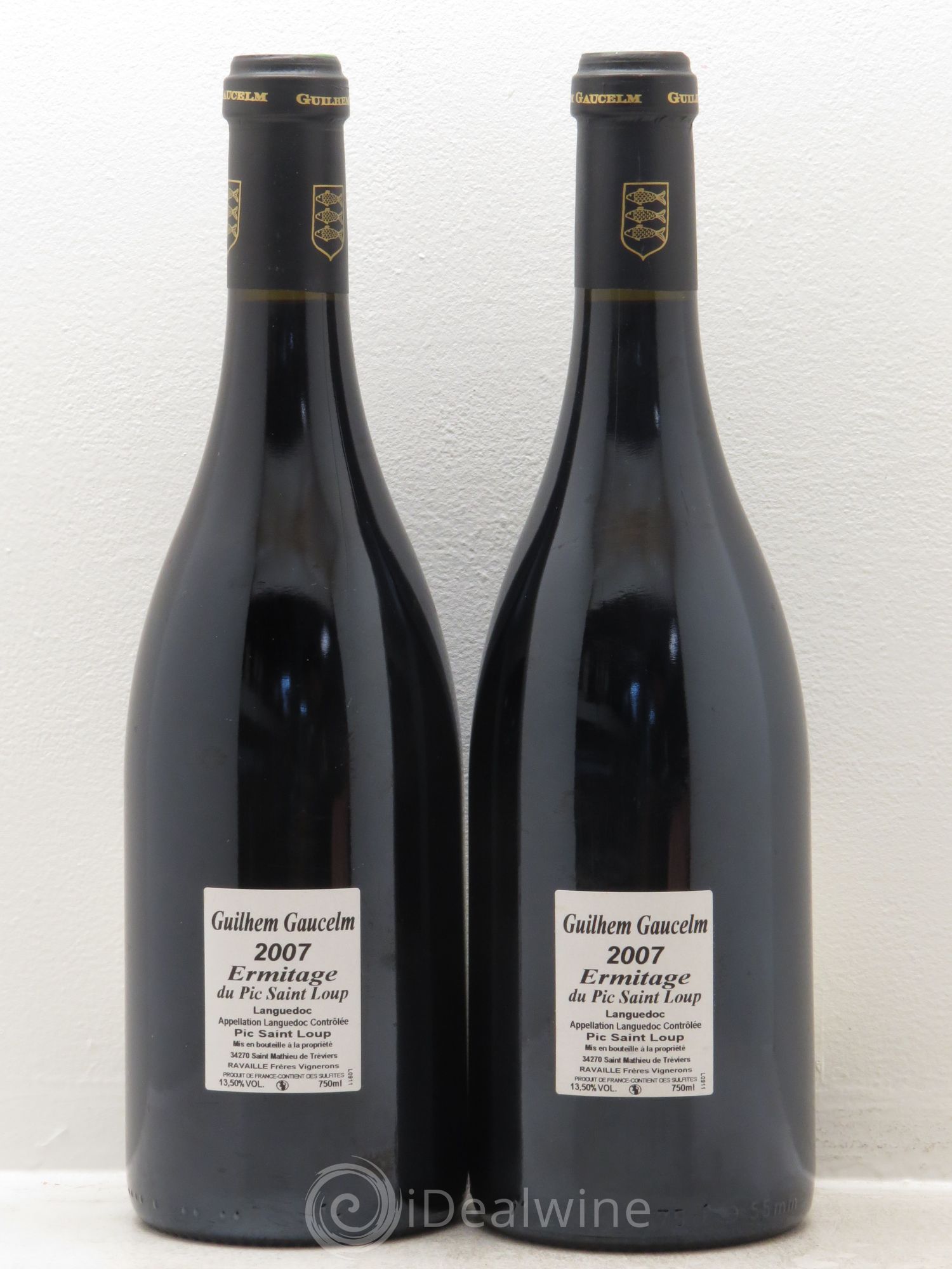 Pic Saint-Loup Héritage du Pic Saint-Loup (anciennement Ermitage) Guilhem Gaucelm 2007 - Lot de 2 bouteilles - 1