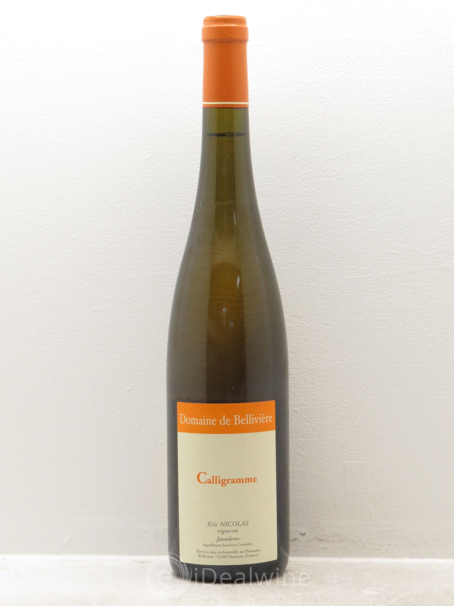Jasnières Calligramme Domaine de Bellivière 2007 - Posten von 1 Flasche - 0