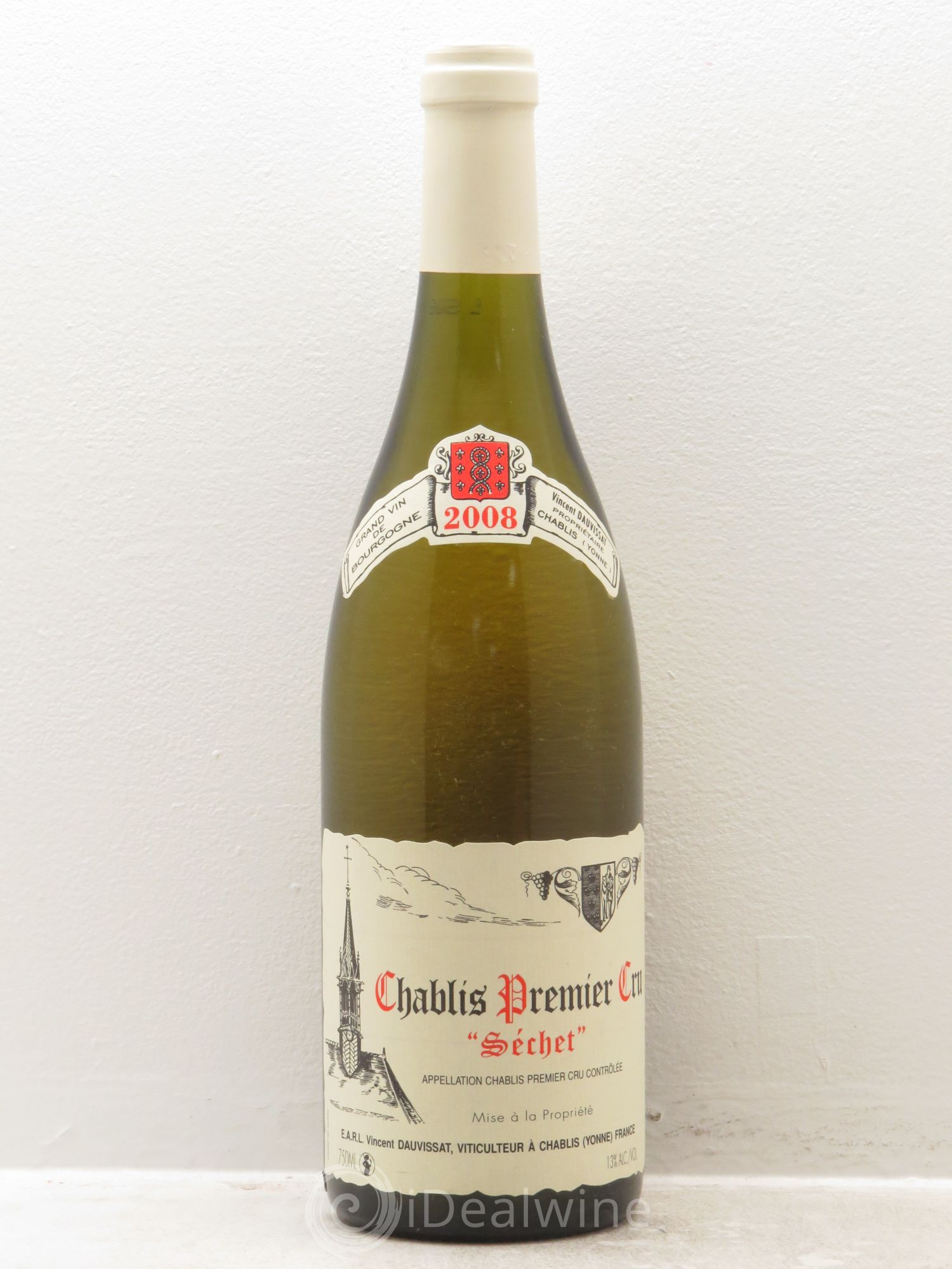 Chablis 1er Cru Séchet Vincent Dauvissat (Domaine) 2008 - Lot de 1 bouteille - 0