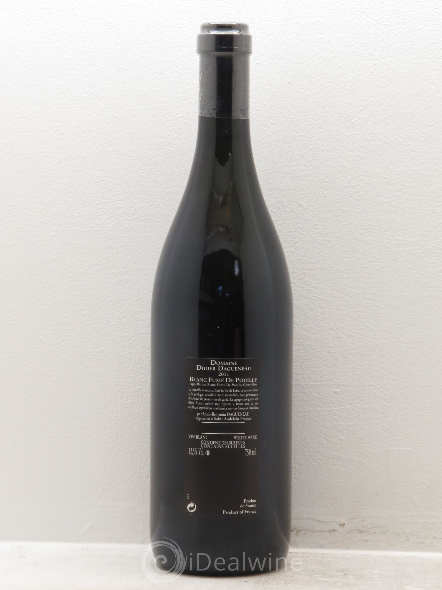 Vin de France (anciennement Pouilly-Fumé) Silex Dagueneau (Domaine Didier - Louis-Benjamin) 2011 - Lot de 1 bouteille - 1