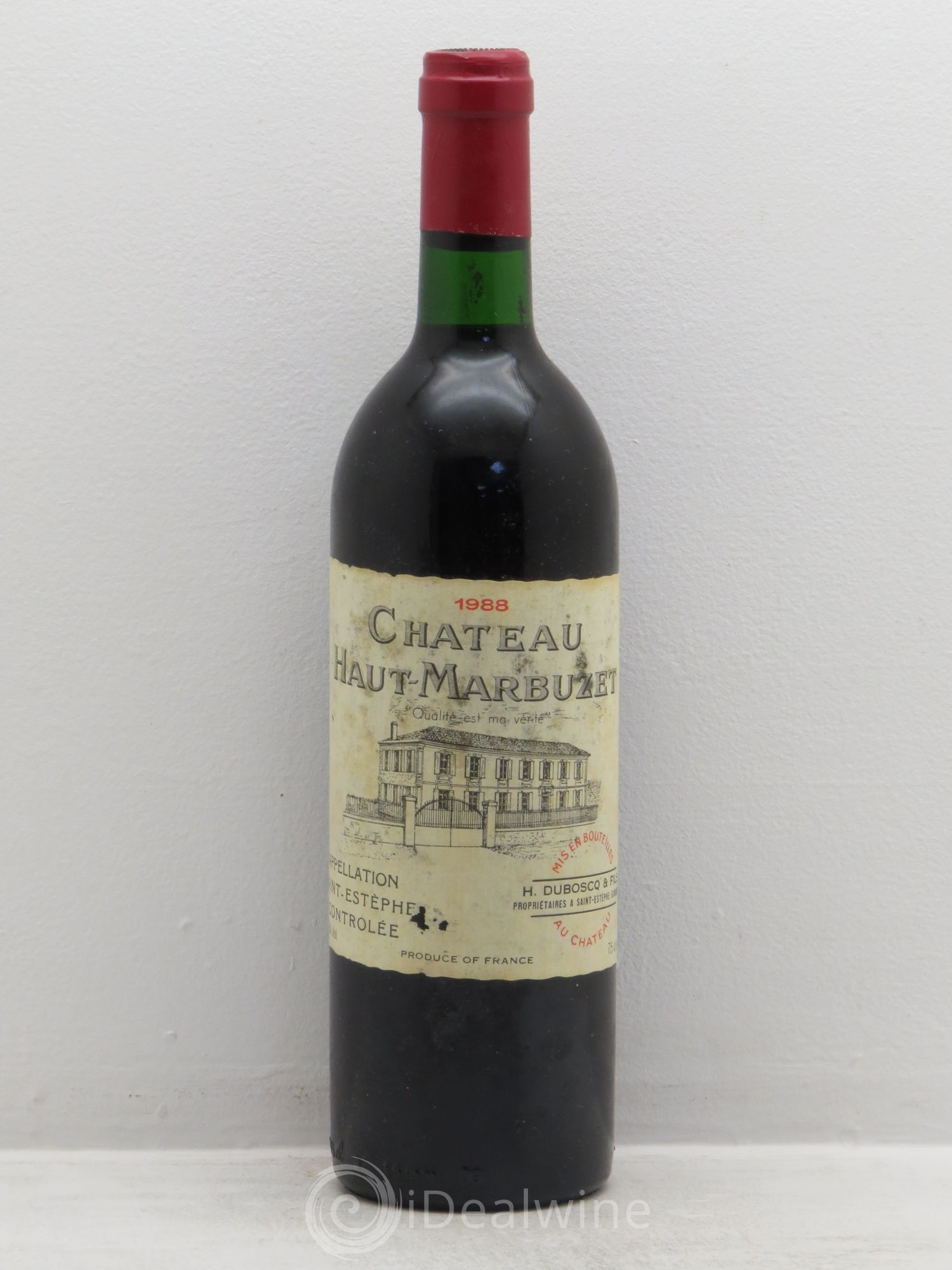 Château Haut Marbuzet 1988 - Lot de 1 bouteille - 0