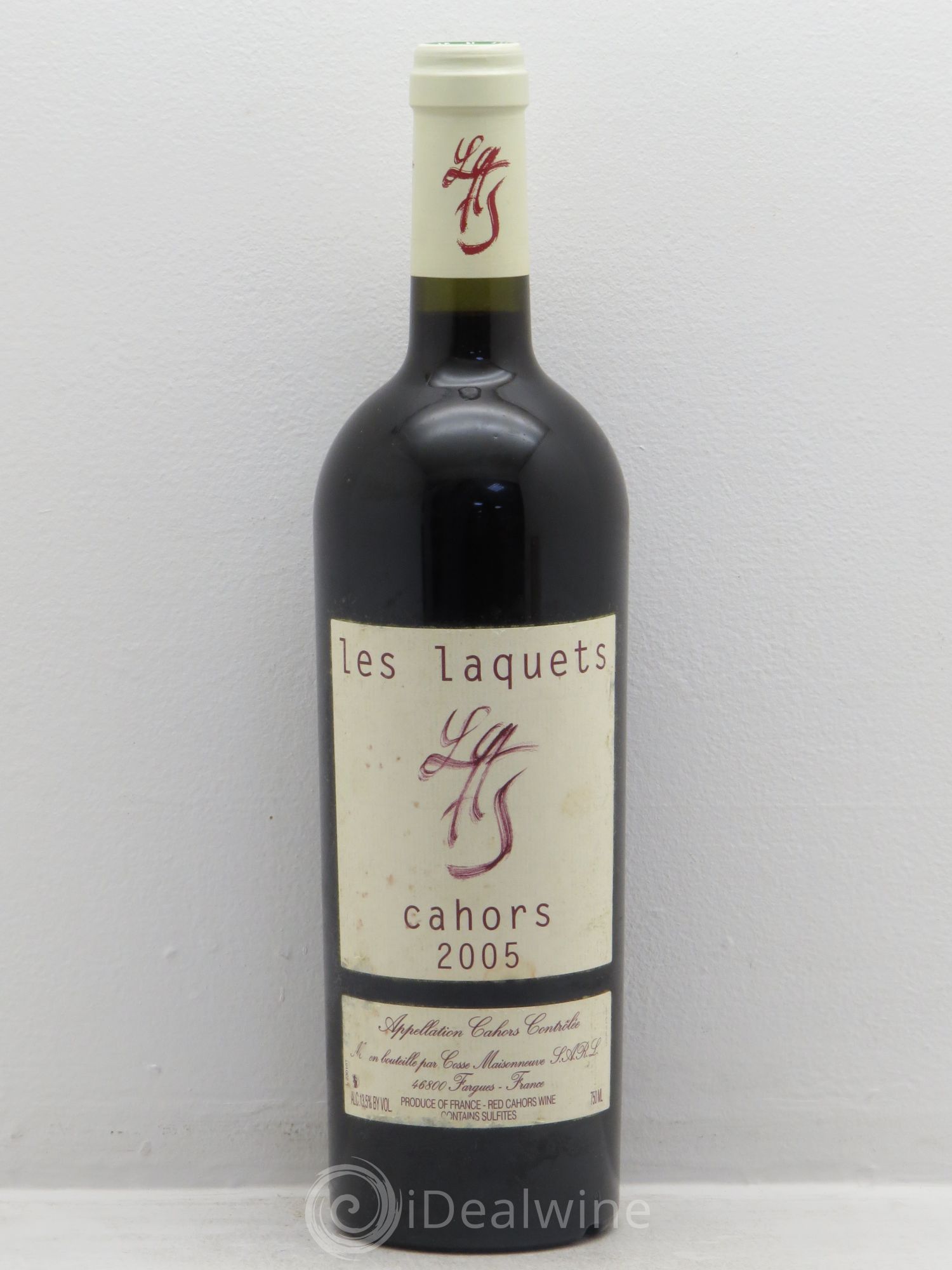Cahors Les Laquets Cosse-Maisonneuve (Domaine) (sans prix de réserve) 2005 - Lot de 1 bouteille - 0