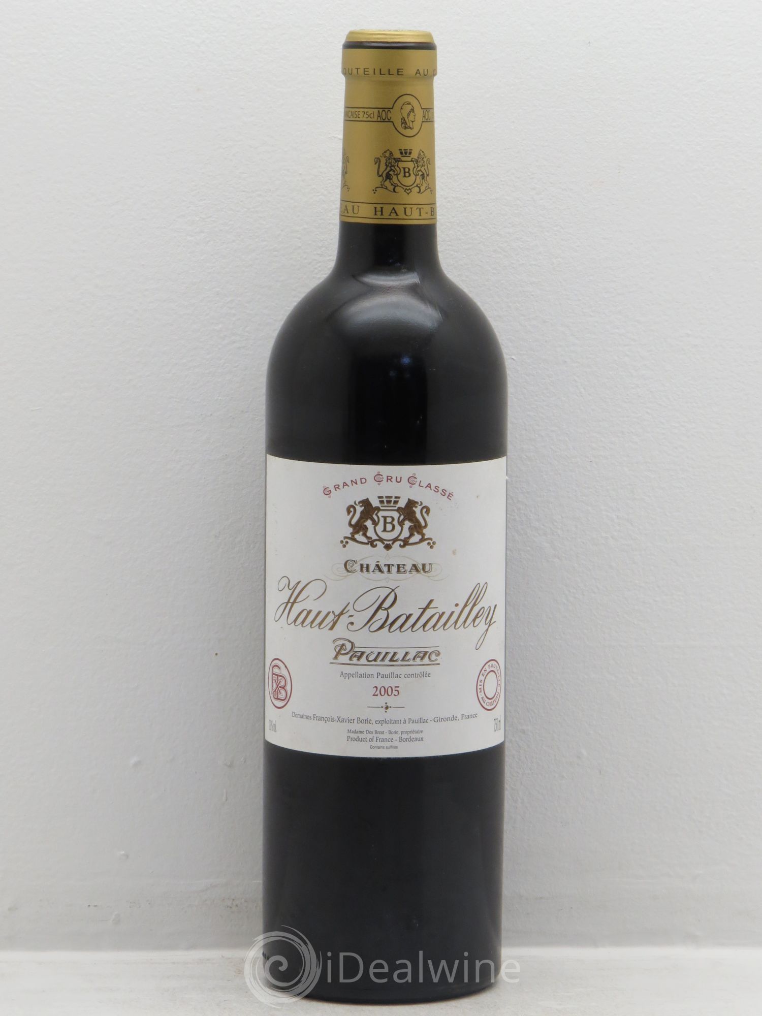 Château Haut Batailley 5ème Grand Cru Classé 2005 - Lot de 1 bouteille - 0