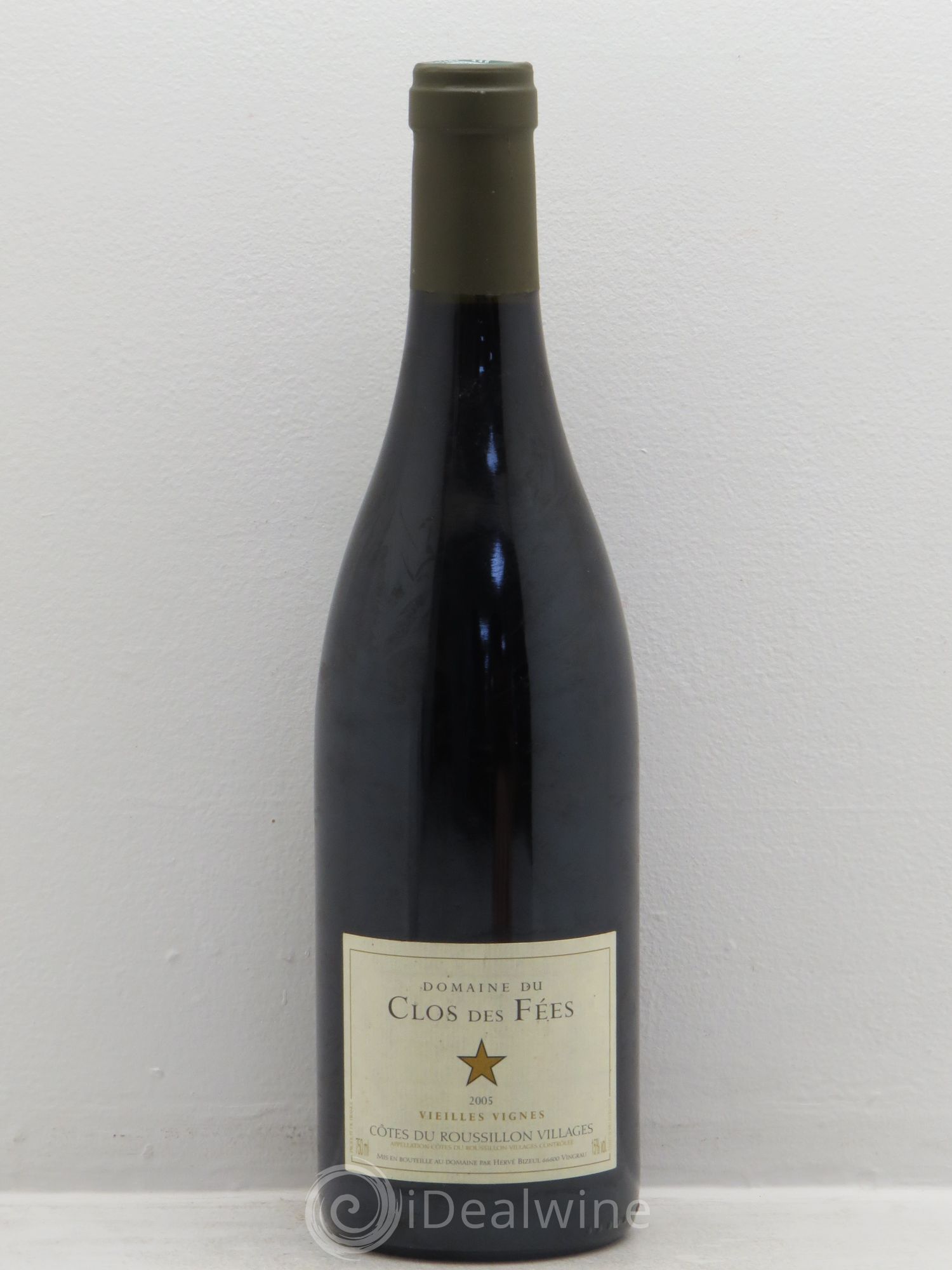Côtes du Roussillon Villages Clos des Fées Vieilles vignes Hervé Bizeul 2005 - Lot de 1 bouteille - 0