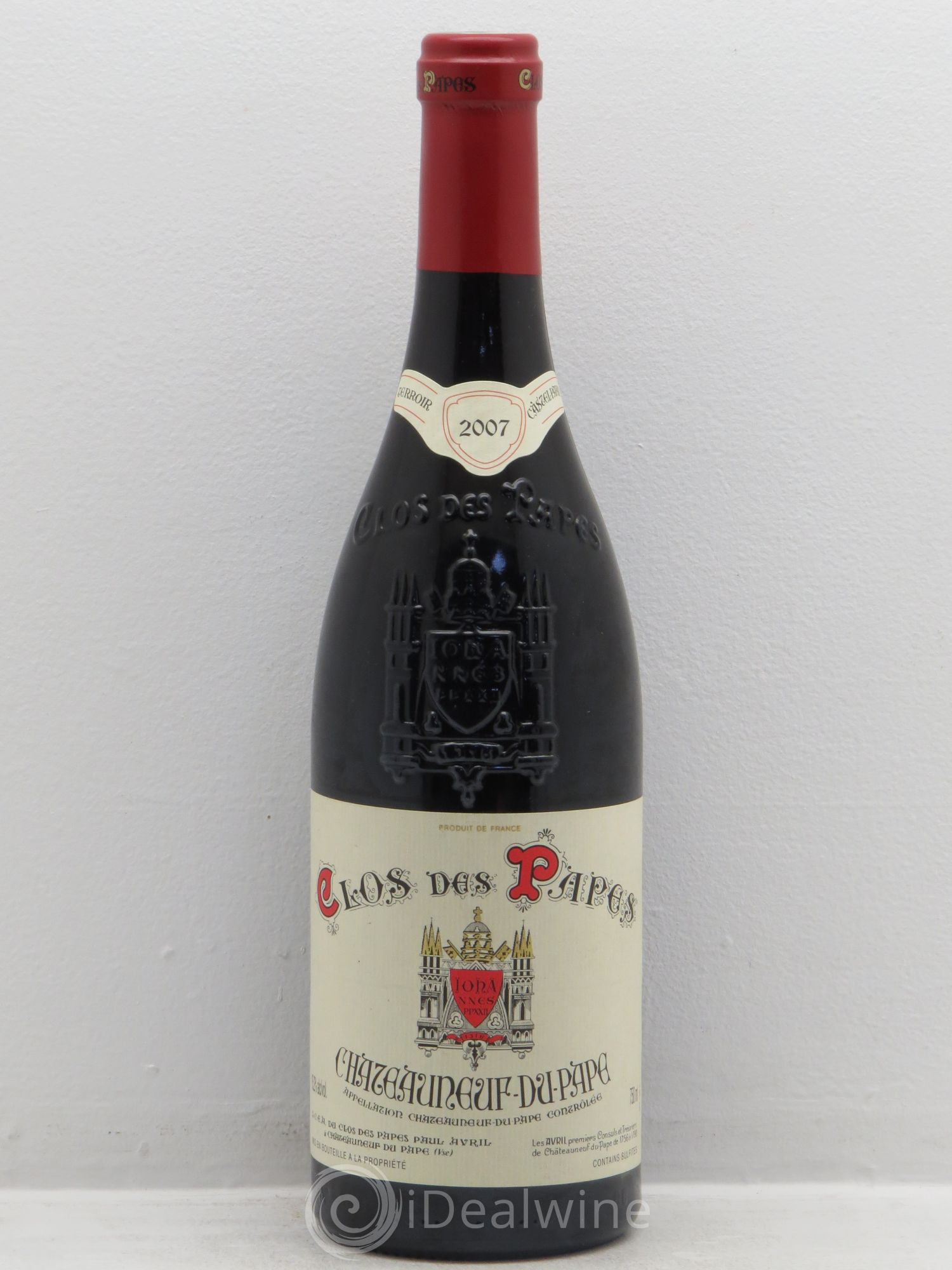 Châteauneuf-du-Pape Clos des Papes - Paul Avril 2007 - Lot de 1 bouteille - 0