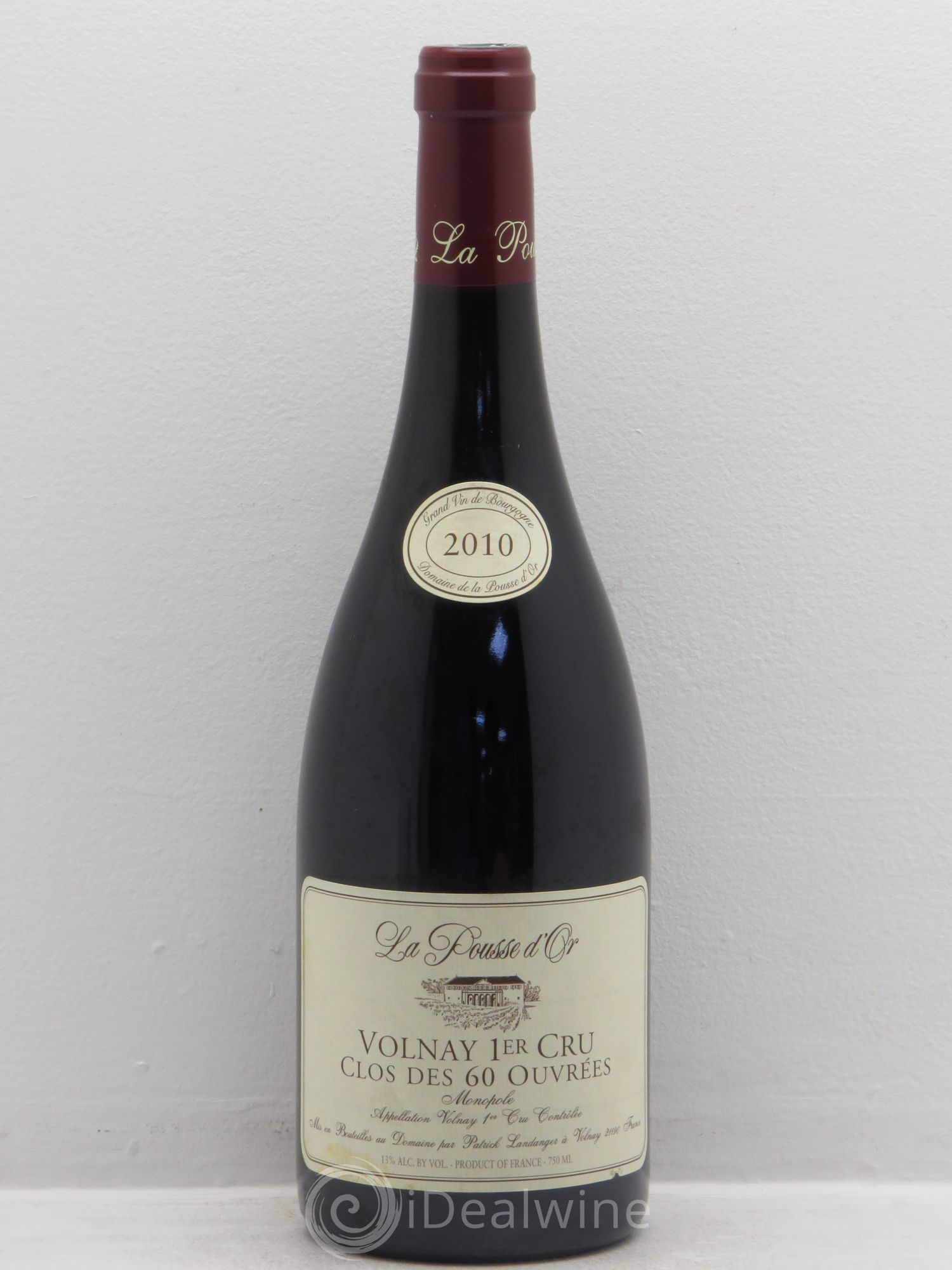 Volnay 1er Cru Clos des 60 ouvrées La Pousse d'Or (Domaine de) 2010 - Lot de 1 bouteille - 0