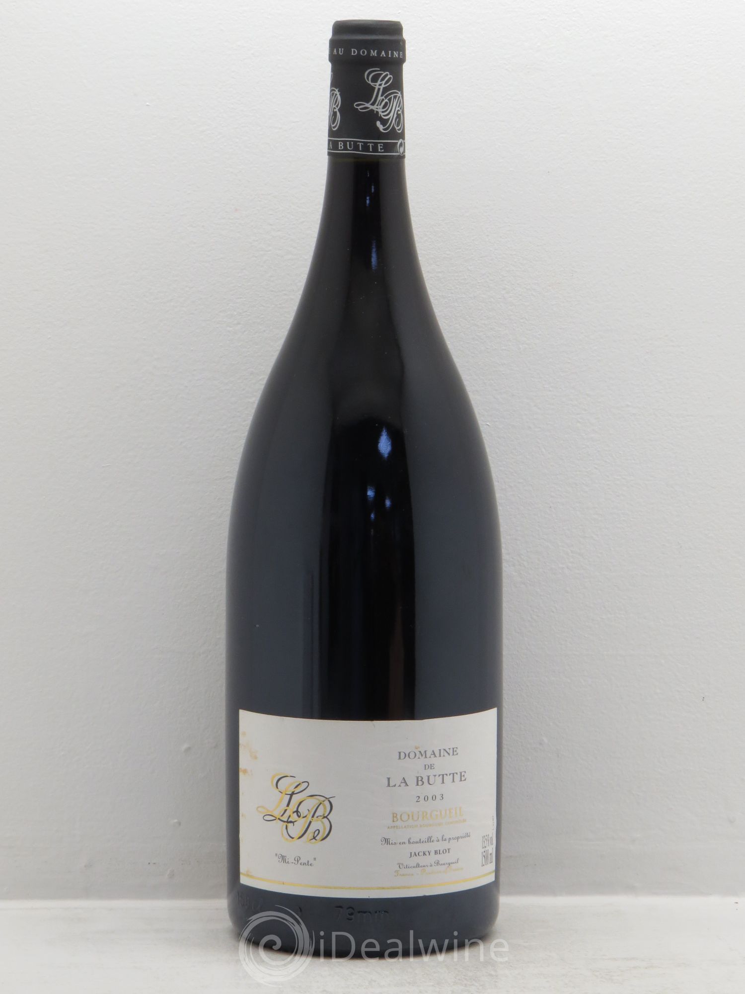 Bourgueil Mi-Pente Domaine de La Butte - Jacky Blot 2003 - Lot de 1 magnum - 0