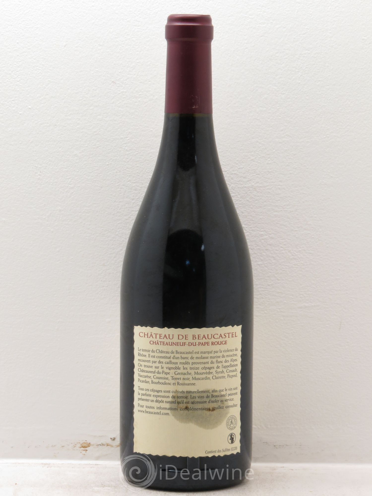 Châteauneuf-du-Pape Château de Beaucastel Famille Perrin 2005 - Lot de 1 bouteille - 1