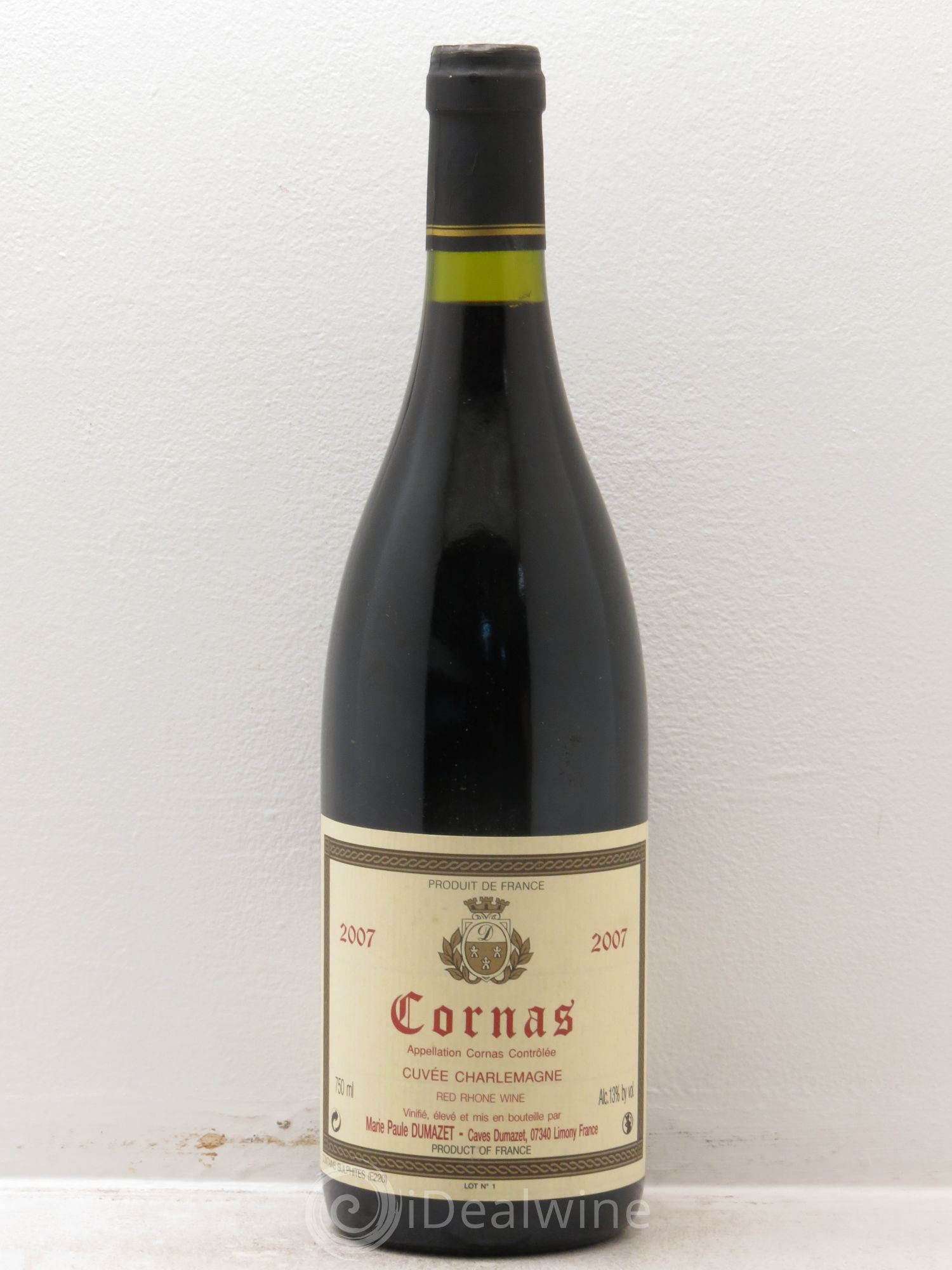 Cornas Cuvée Charlemagne Domaine DUmazet 2007 - Posten von 1 Flasche - 0